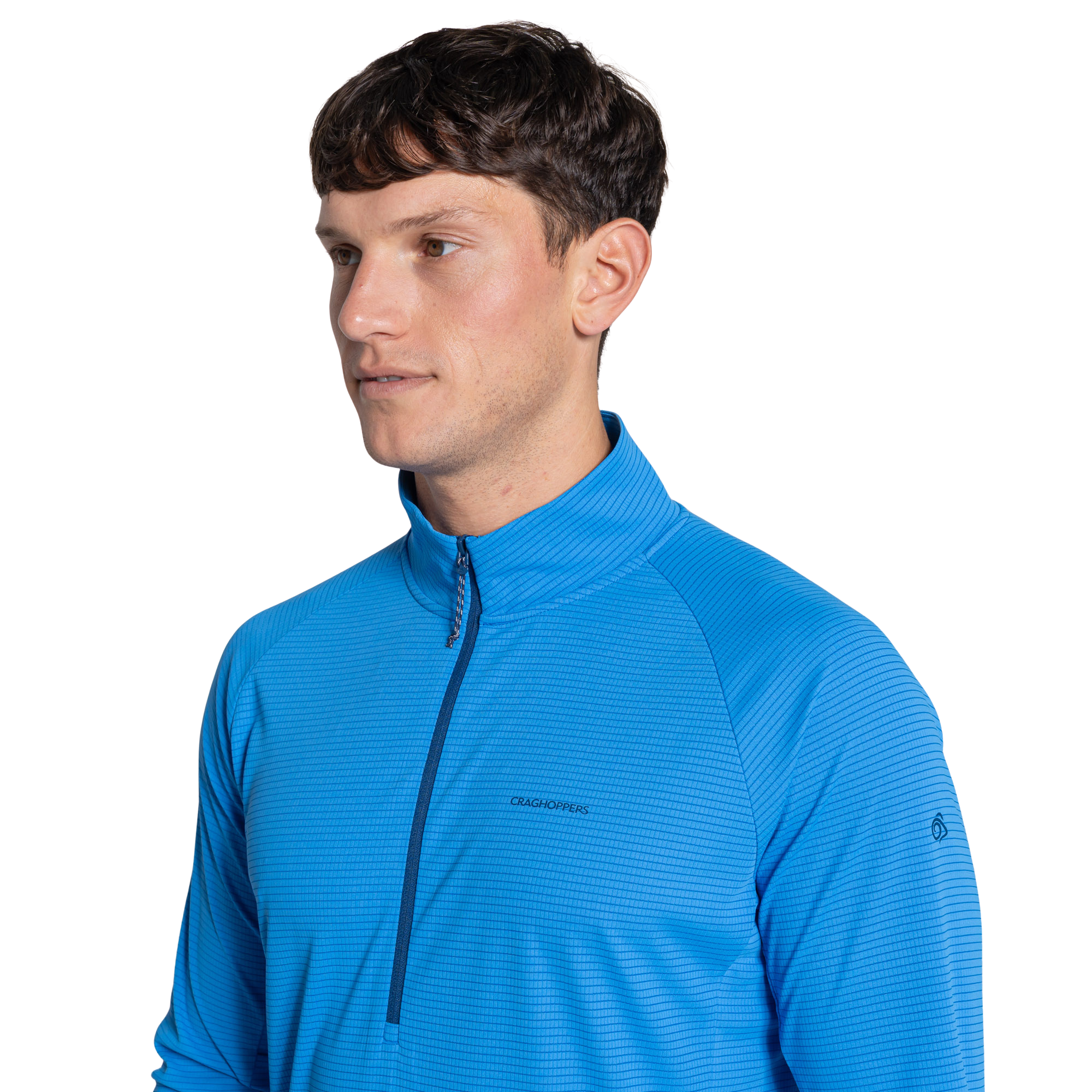 Craghoppers Men's Nosilife SolarShield+ UPF50 Half Zip Technical Top (Azure Sky)