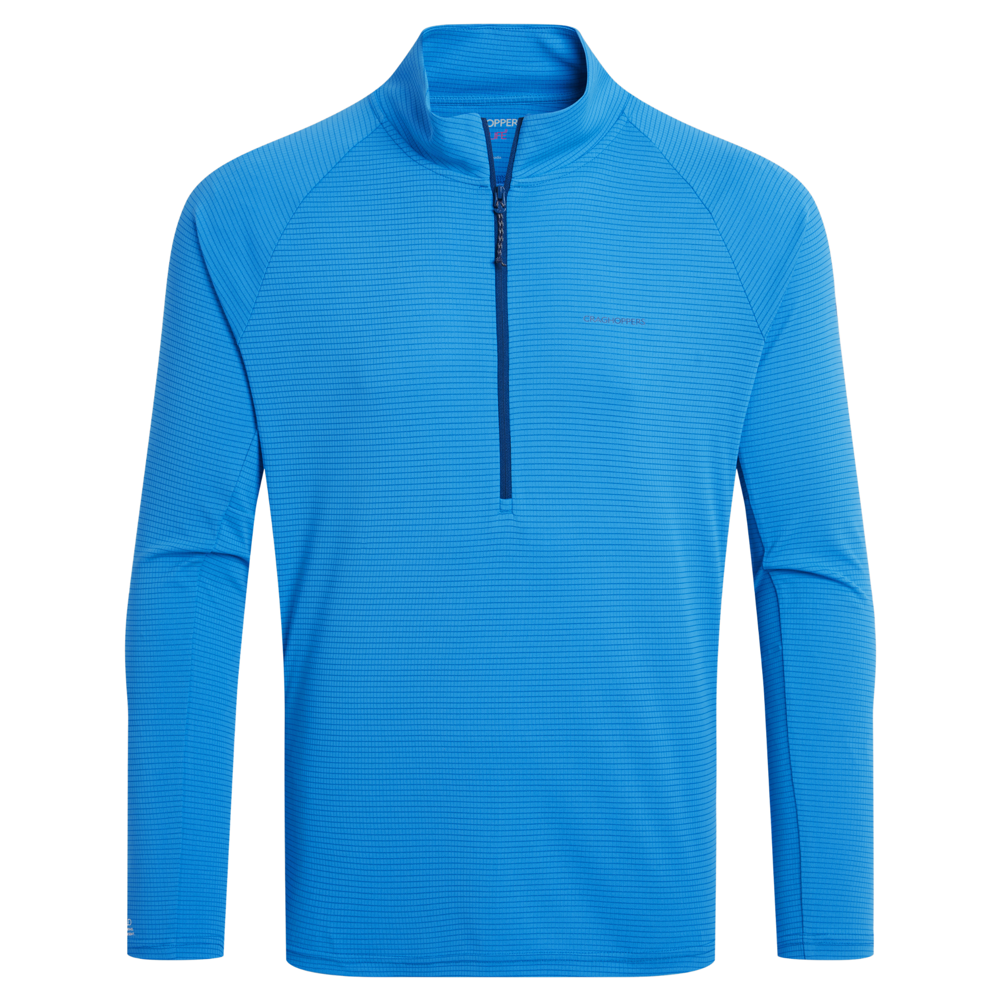 Craghoppers Men's Nosilife SolarShield+ UPF50 Half Zip Technical Top (Azure Sky)