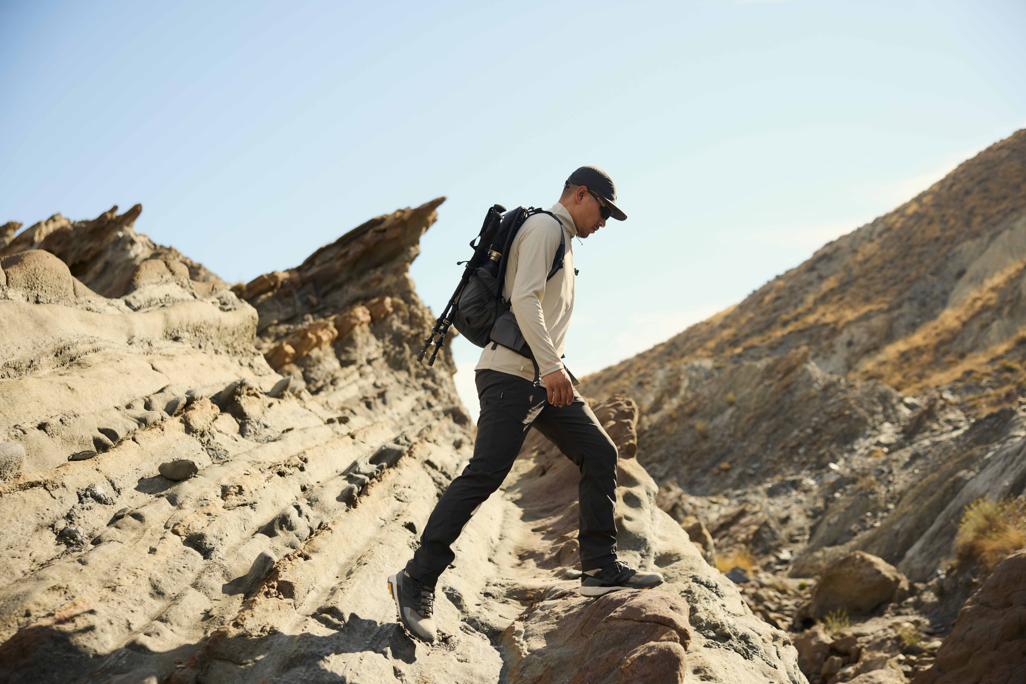 Craghoppers Men's Nosilife SolarShield+ UPF50 Half Zip Technical Top (Parchment)