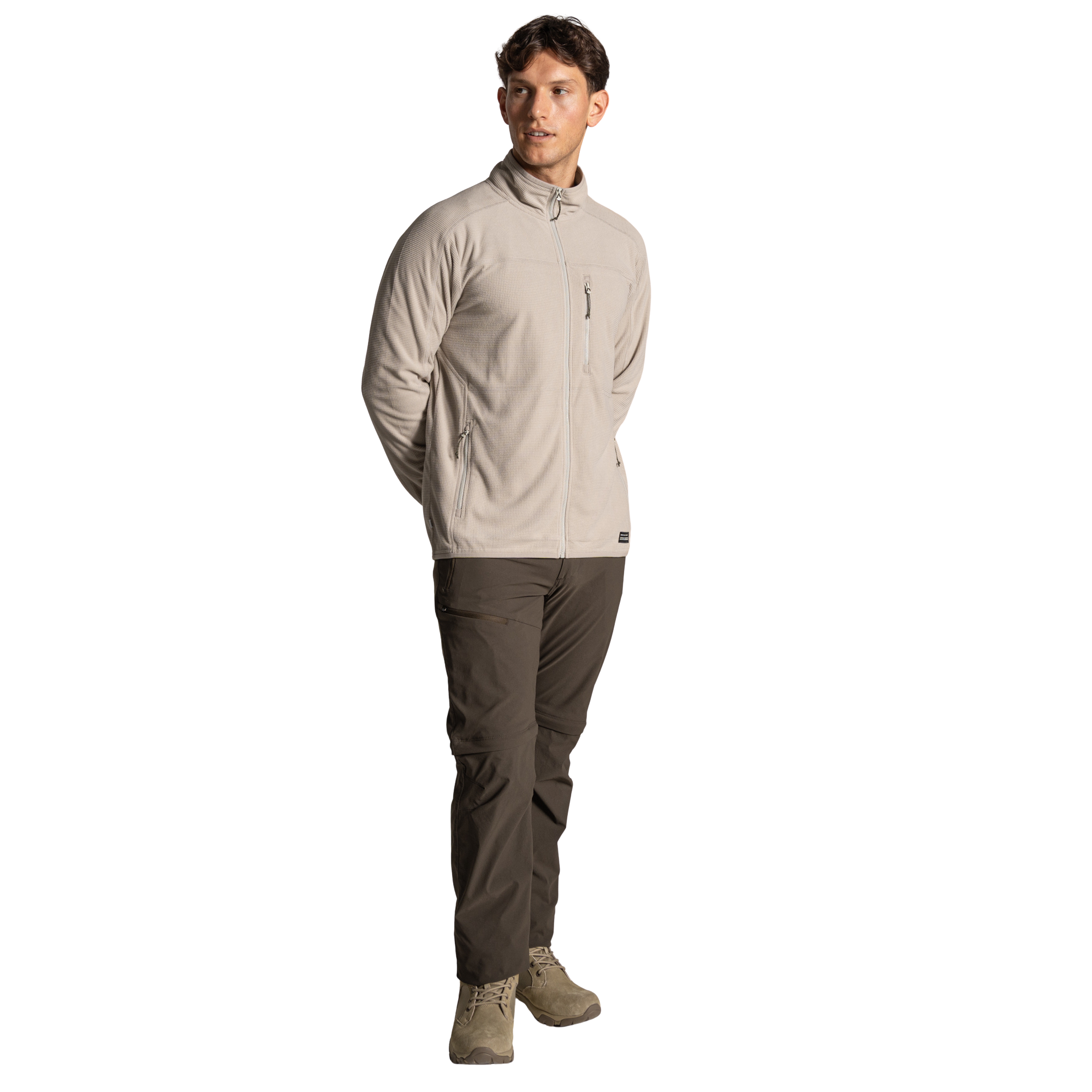 Craghoppers Men's Nosilife Spry II UPF50 Full Zip Fleece (Parchment)
