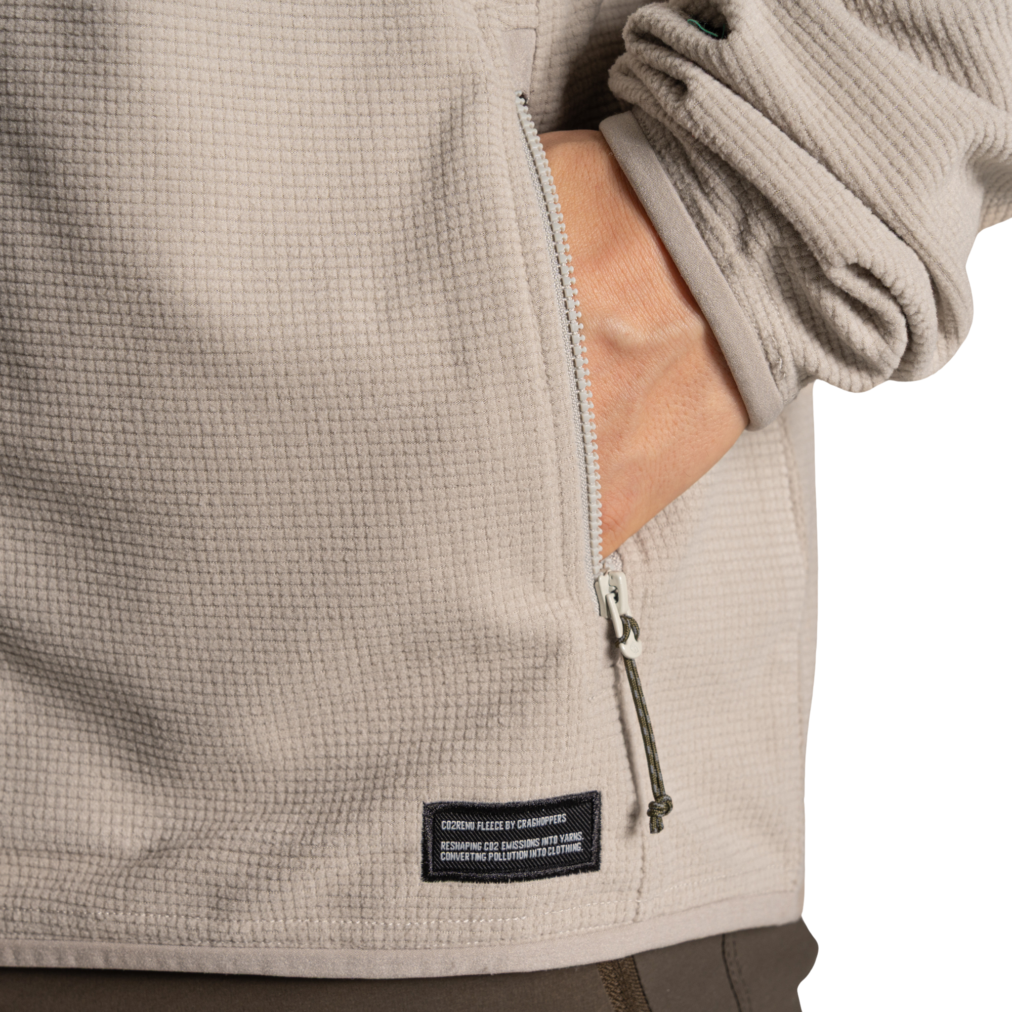 Craghoppers Men's Nosilife Spry II UPF50 Full Zip Fleece (Parchment)