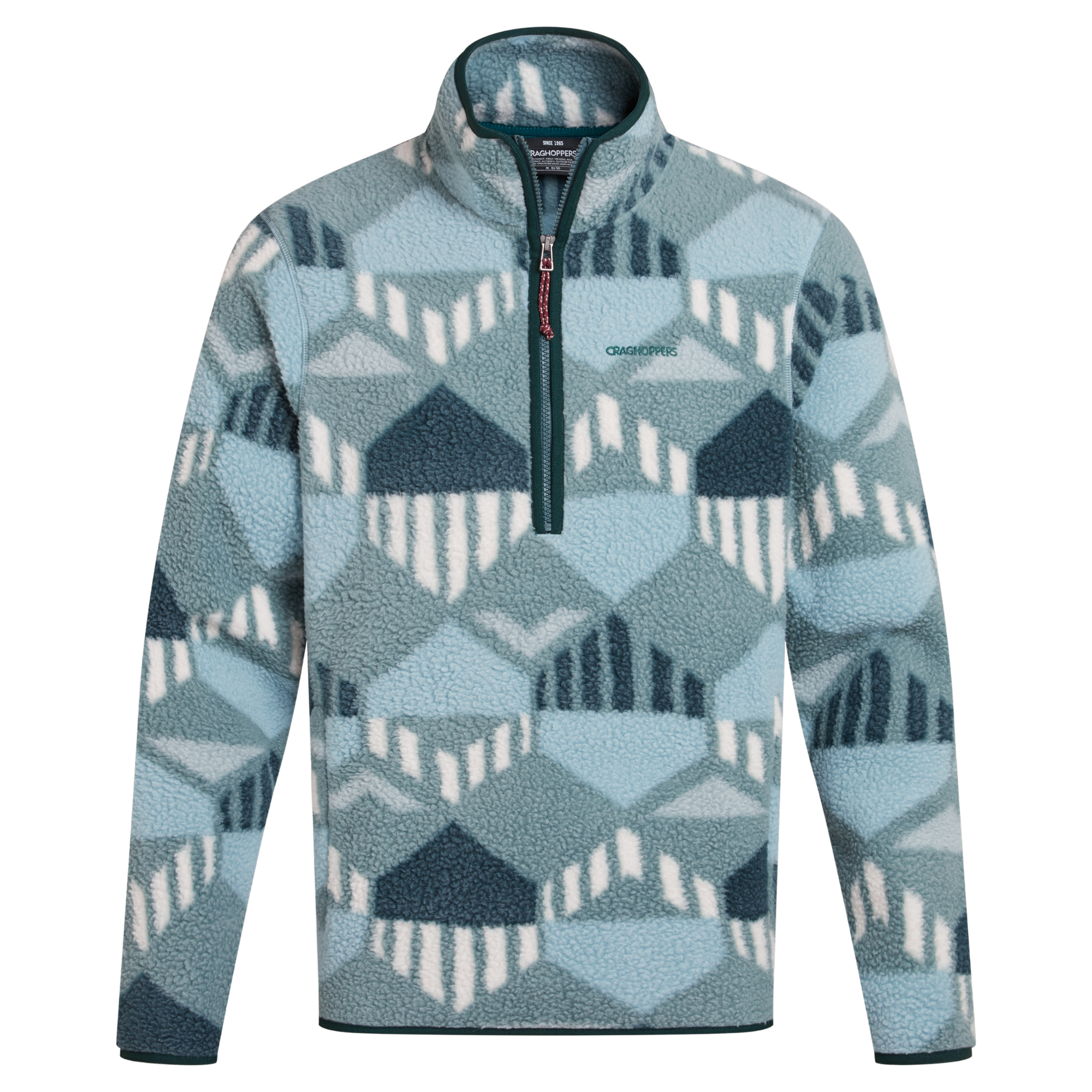 Craghoppers Men's Tatton Half Zip Fleece Top Green Ridge 1YU CMA1429
