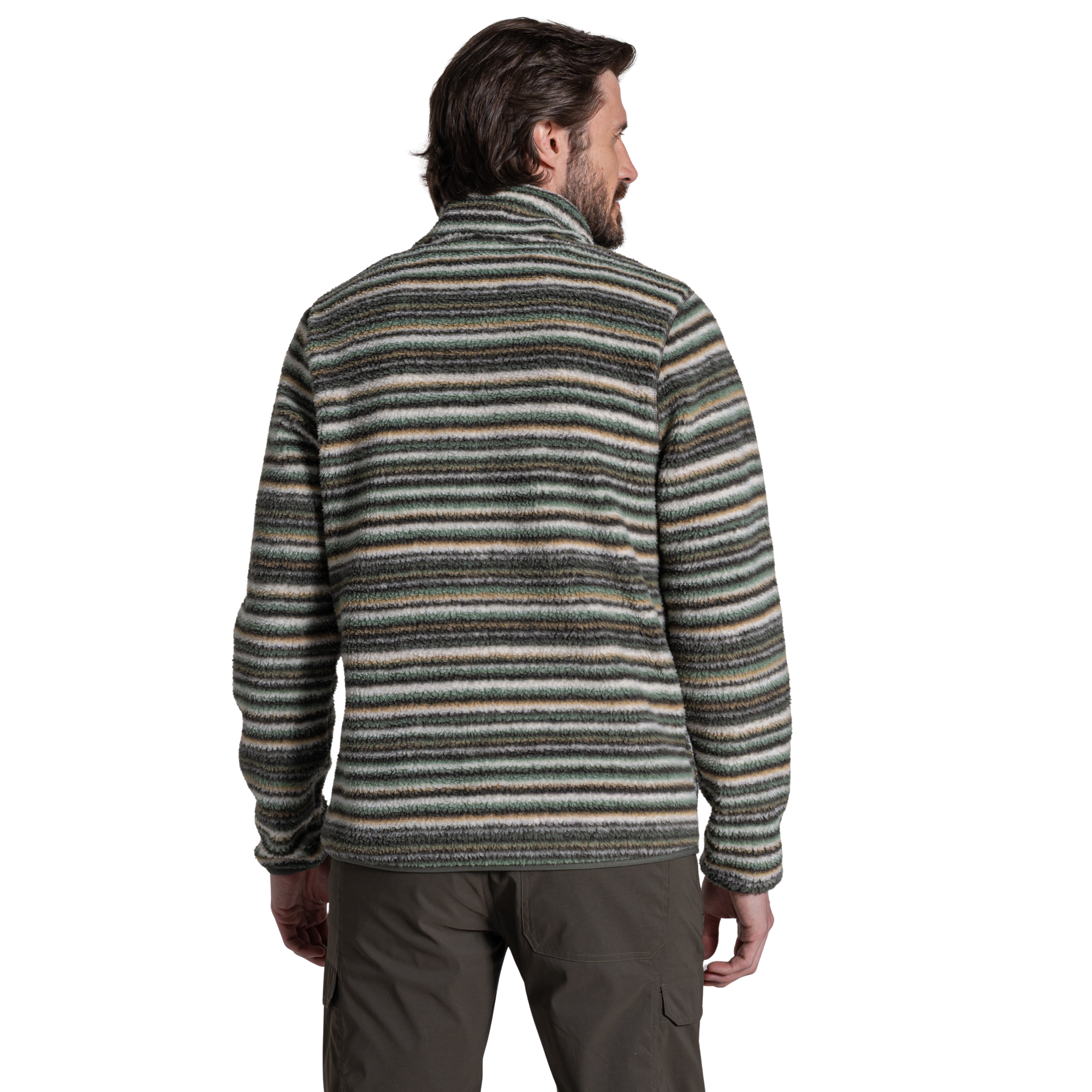 Craghoppers Men's Tatton Half Zip Fleece Top (Woodland Green Print)