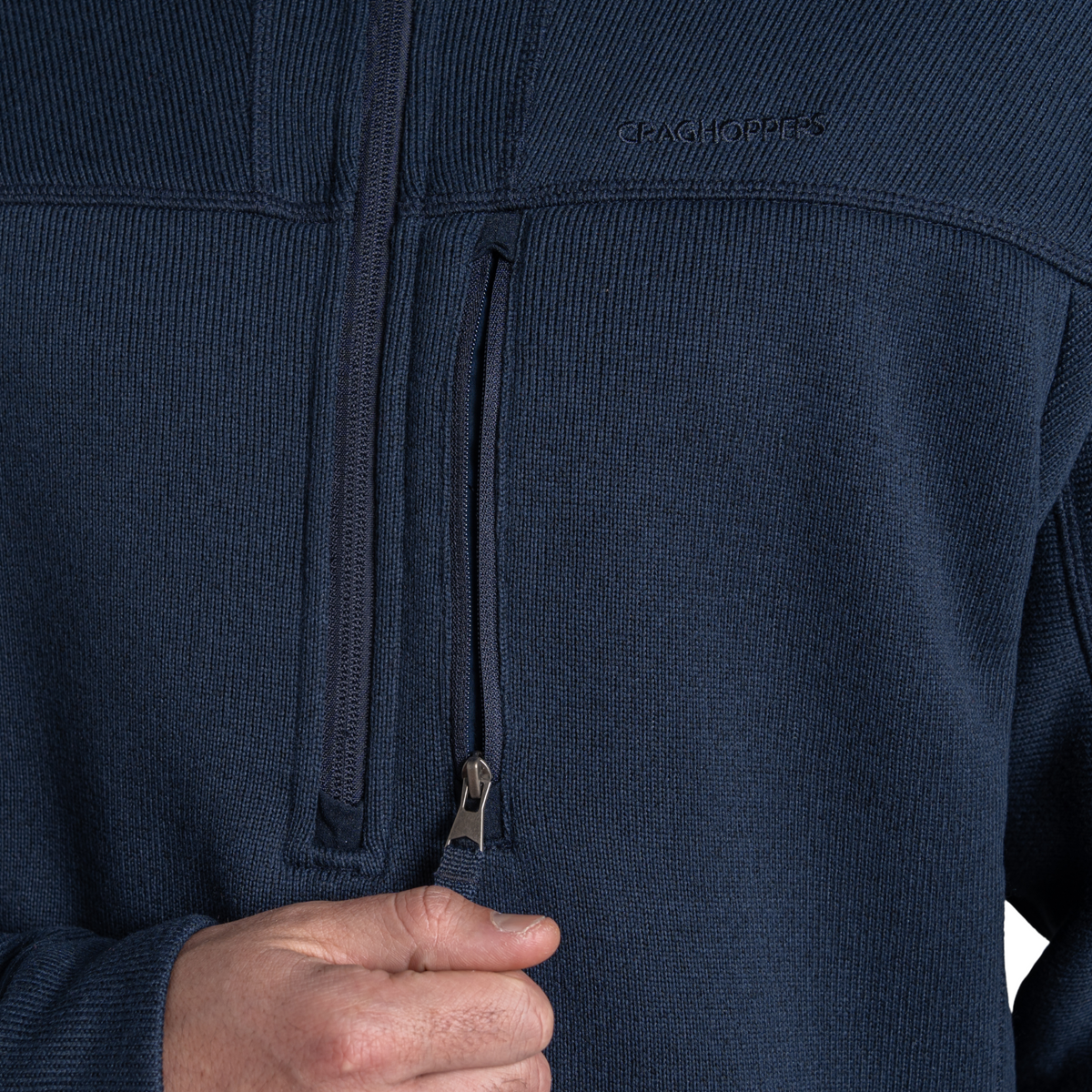 Craghoppers Men's Torney III Half Zip Fleece Top (Blue Navy)