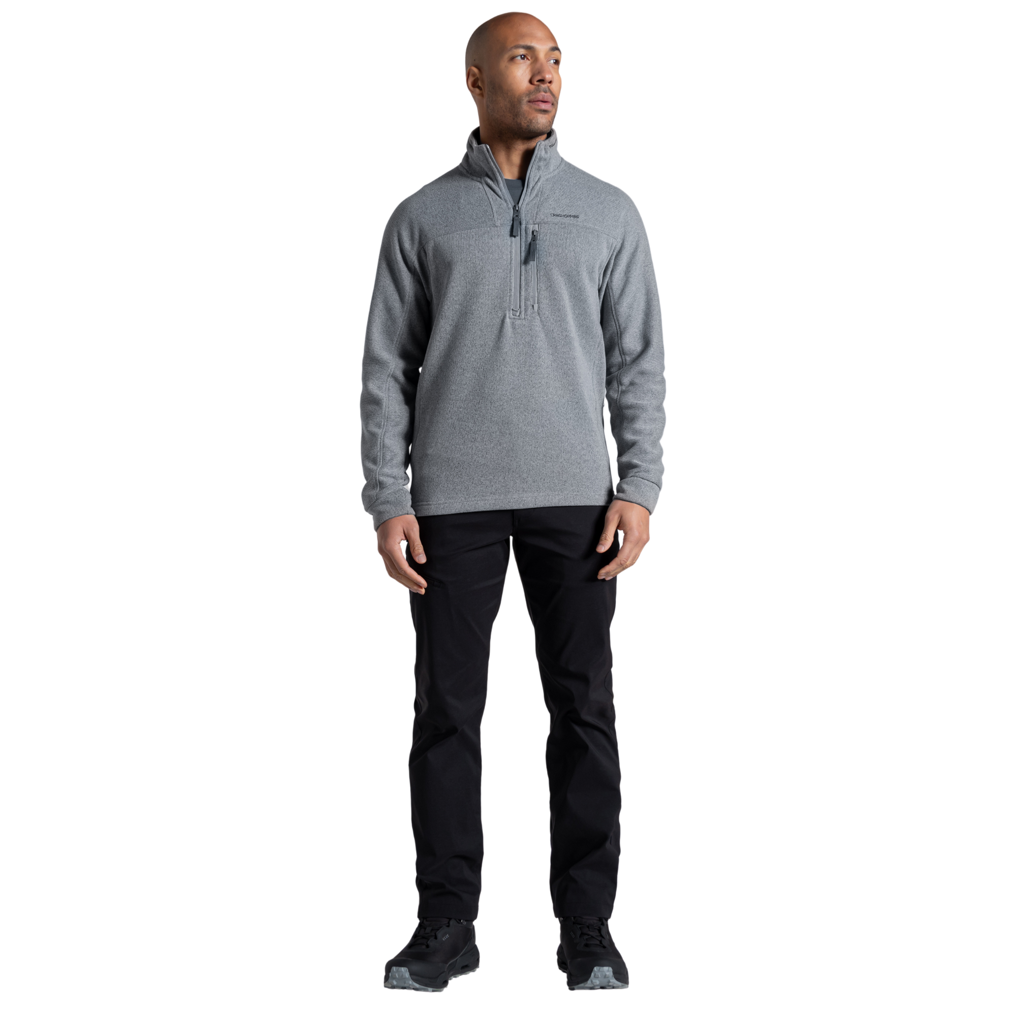 Craghoppers Men's Torney III Half Zip Fleece Top Cloud Grey 2AM CMA1431