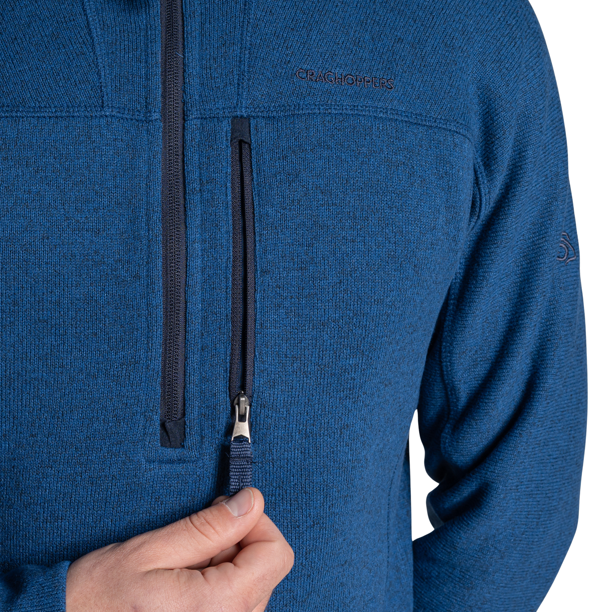 Craghoppers Men's Torney III Half Zip Fleece Top Juniper Berry 1EU CMA1431