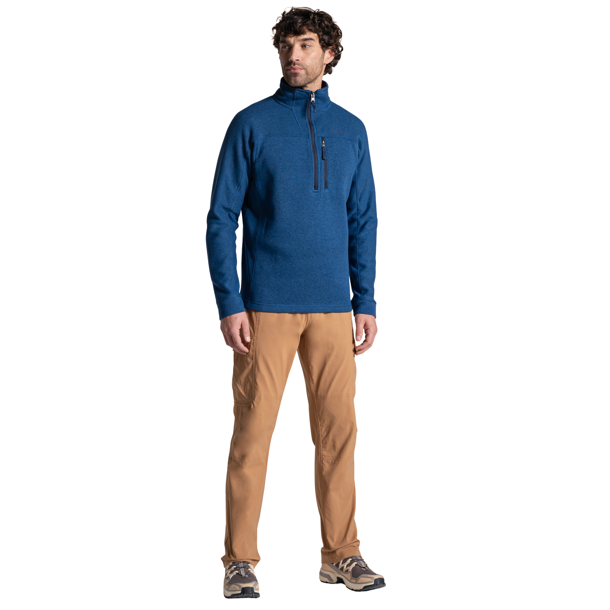 Craghoppers Men's Torney III Half Zip Fleece Top Juniper Berry 1EU CMA1431