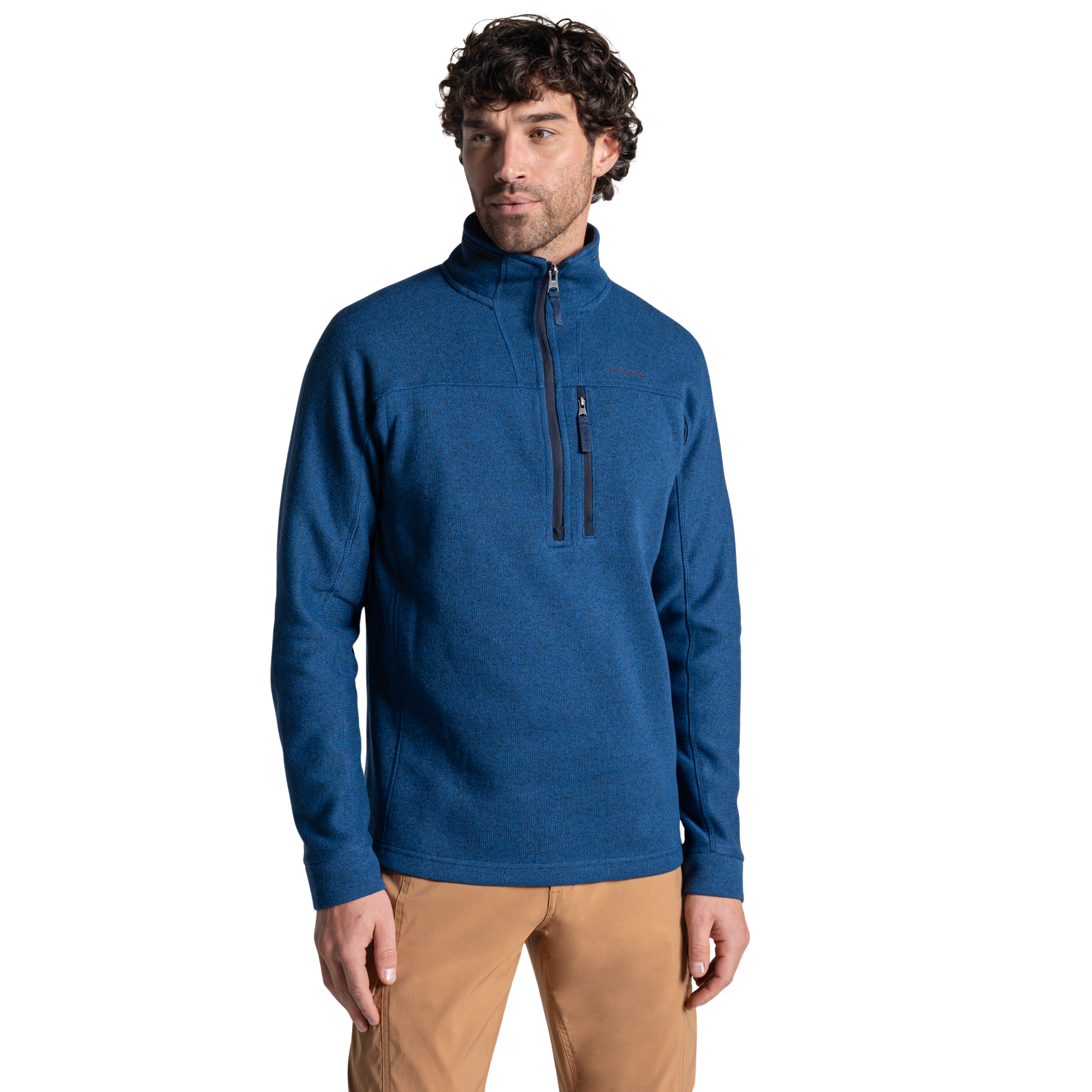 Craghoppers Men's Torney III Half Zip Fleece Top Juniper Berry 1EU CMA1431