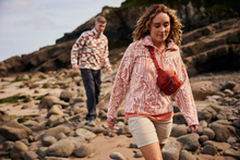 Load image into Gallery viewer, Craghoppers Women's Annjela Half Zip Fleece Top (Clay Print)