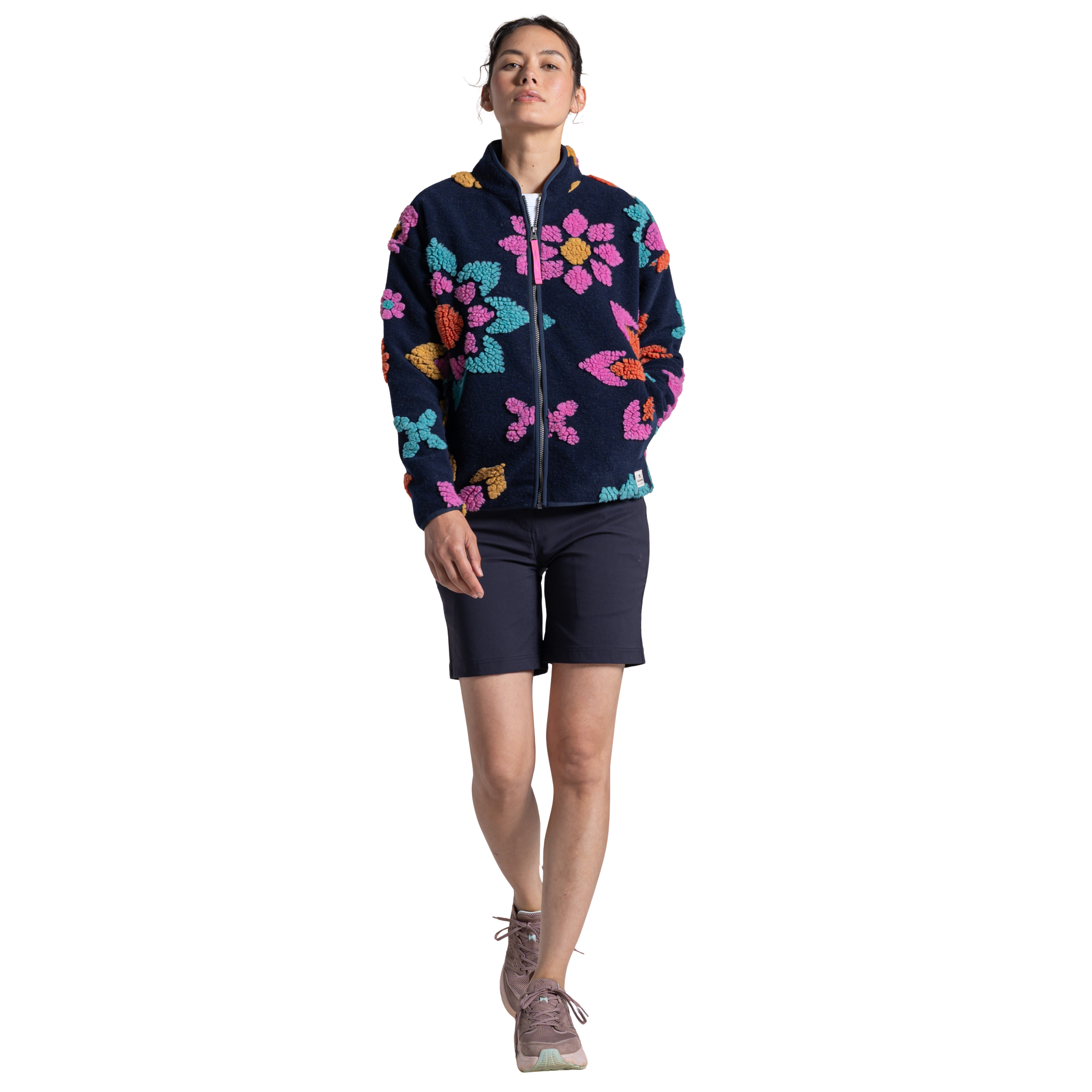 Craghoppers Women's Catalina Full Zip Fleece (Dark Sapphire Print)