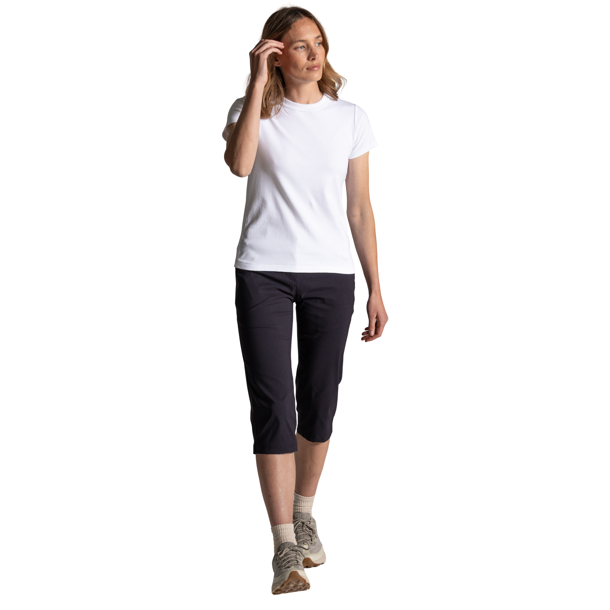 Craghoppers Women's Kiwi Pro III UPF50 Cropped Trousers (Dark Navy)