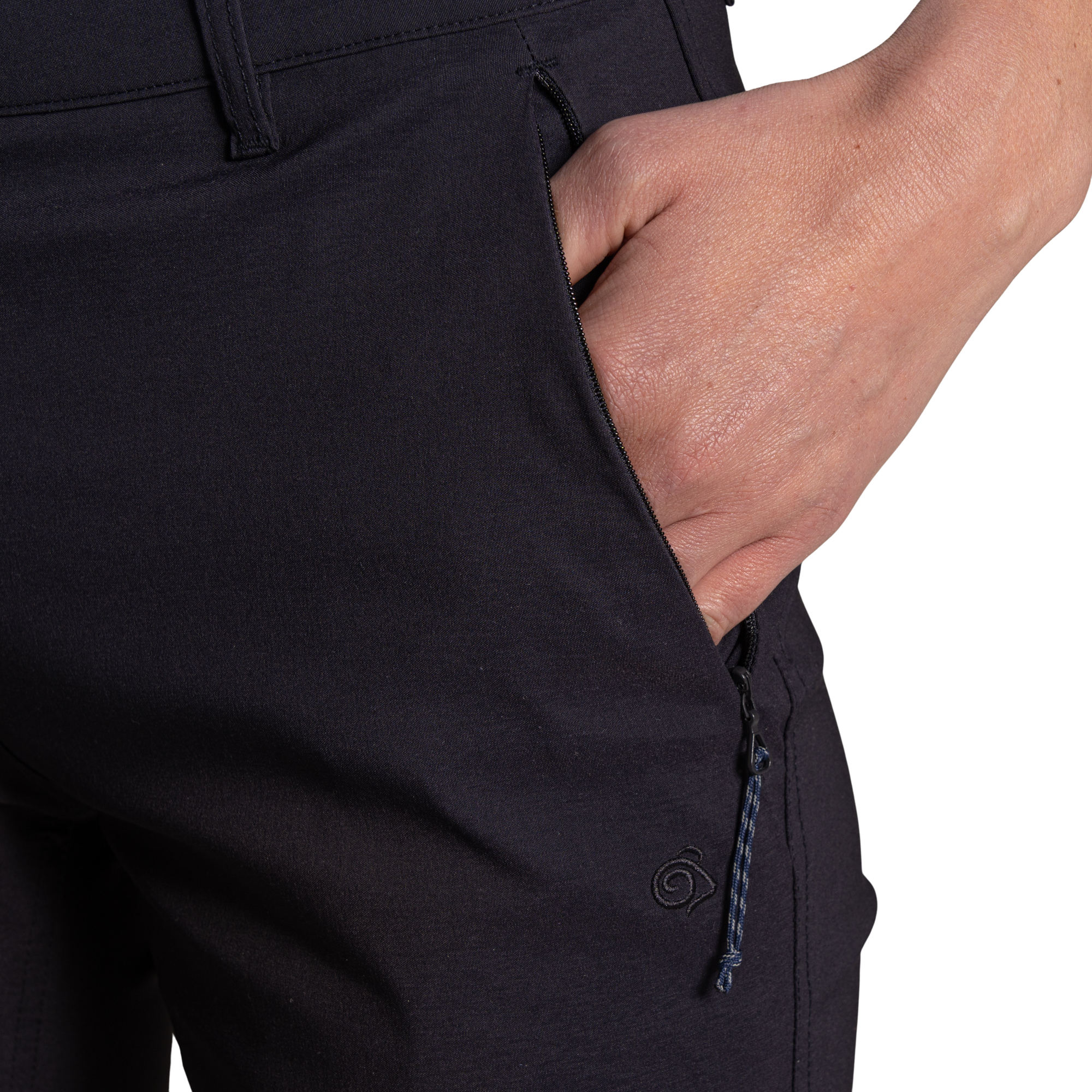 Craghoppers Women's Kiwi Pro III UPF50 Cropped Trousers (Dark Navy)