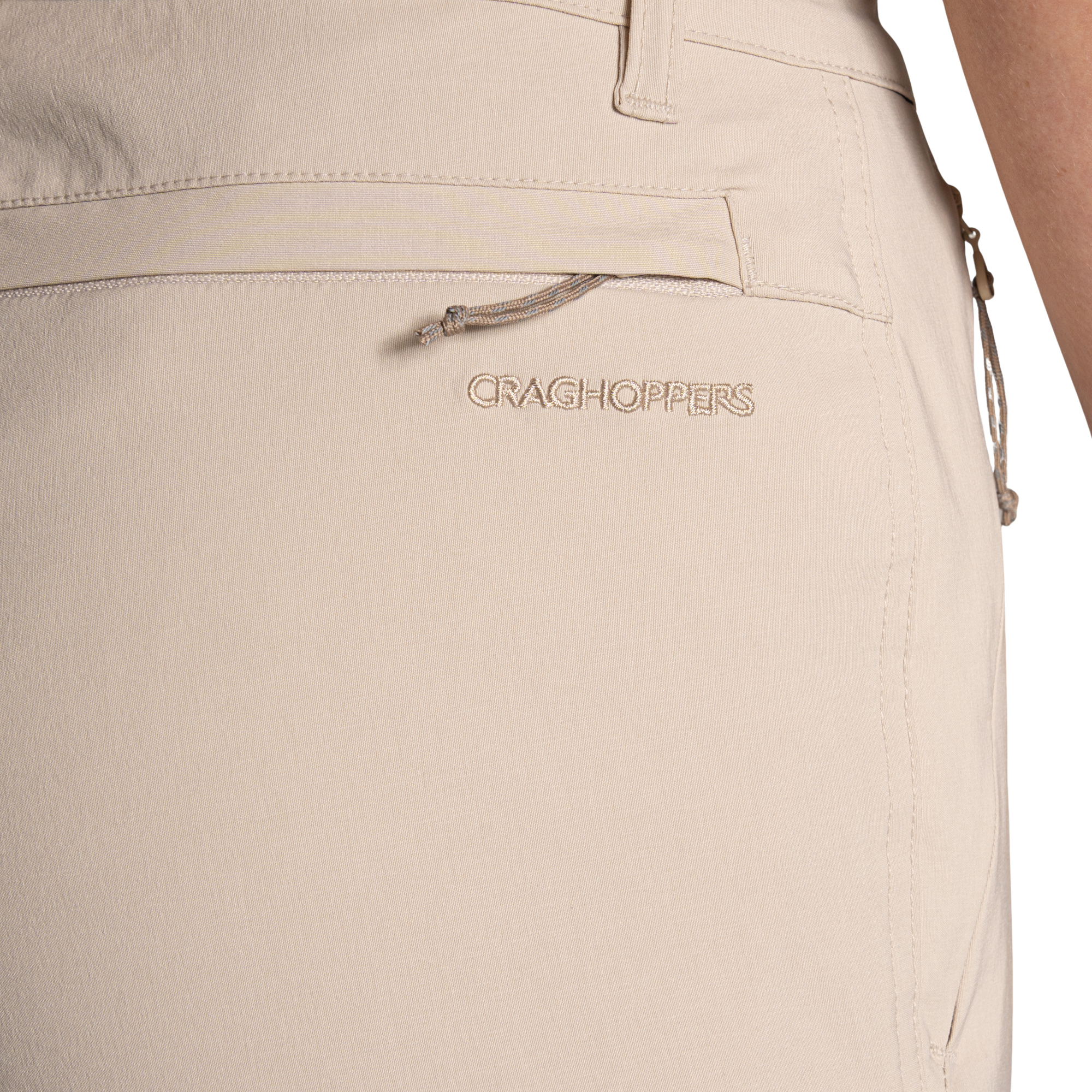 Craghoppers Women's Kiwi Pro III UPF50 Cropped Trousers (Oyster)