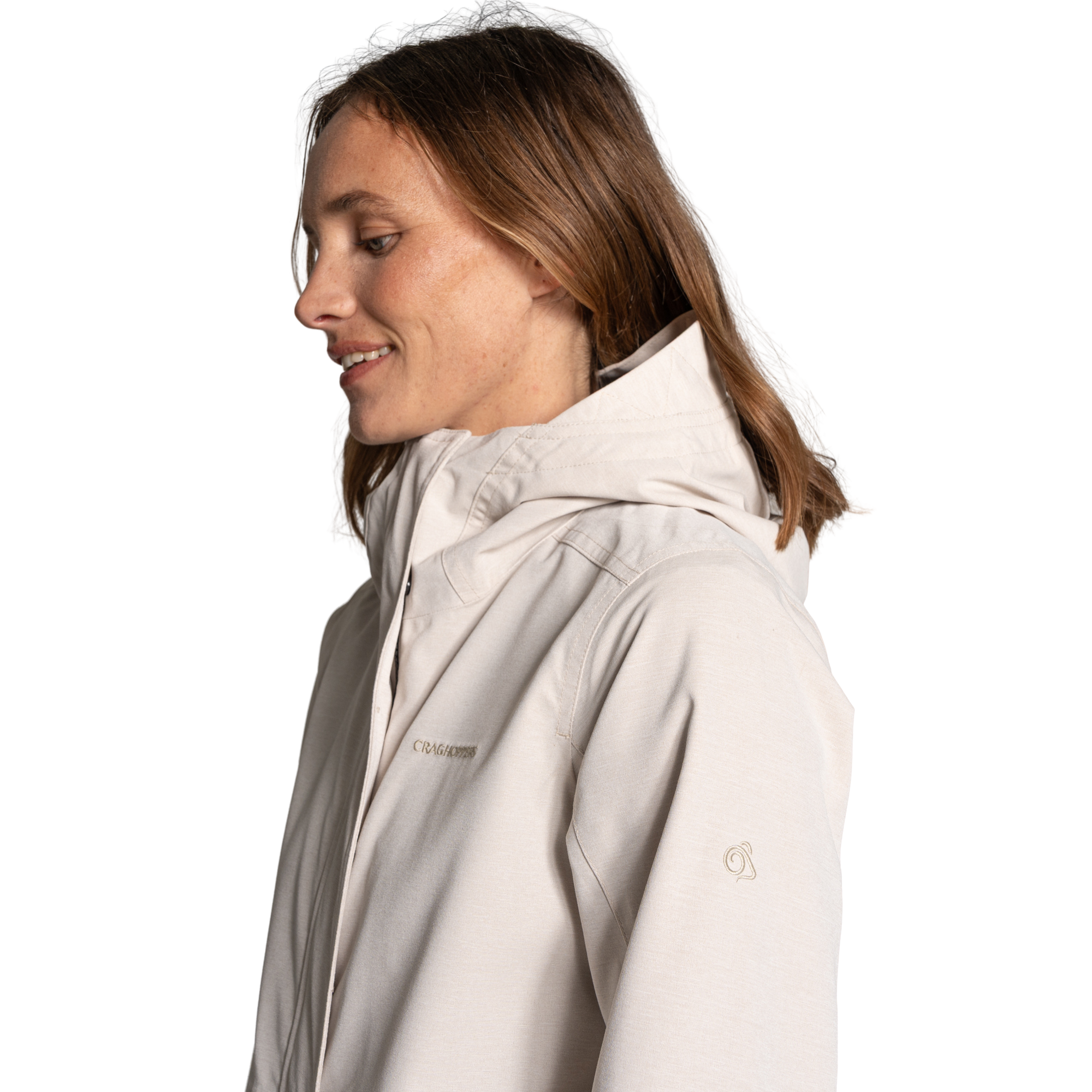 Craghoppers Women's Maryam Waterproof Jacket (Oyster)