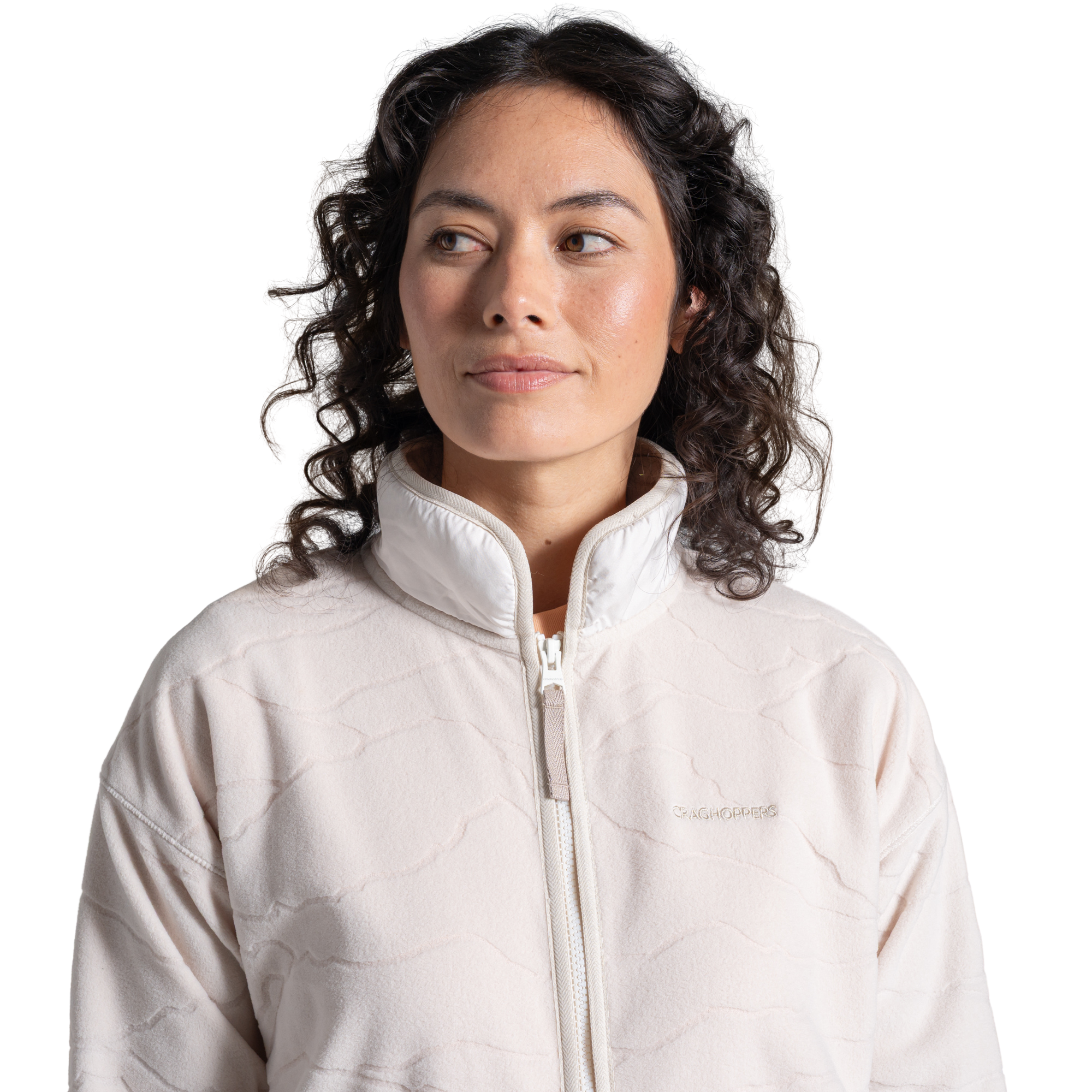 Craghoppers Women's National Trust Wheatear Full Zip Fleece (Ecru)