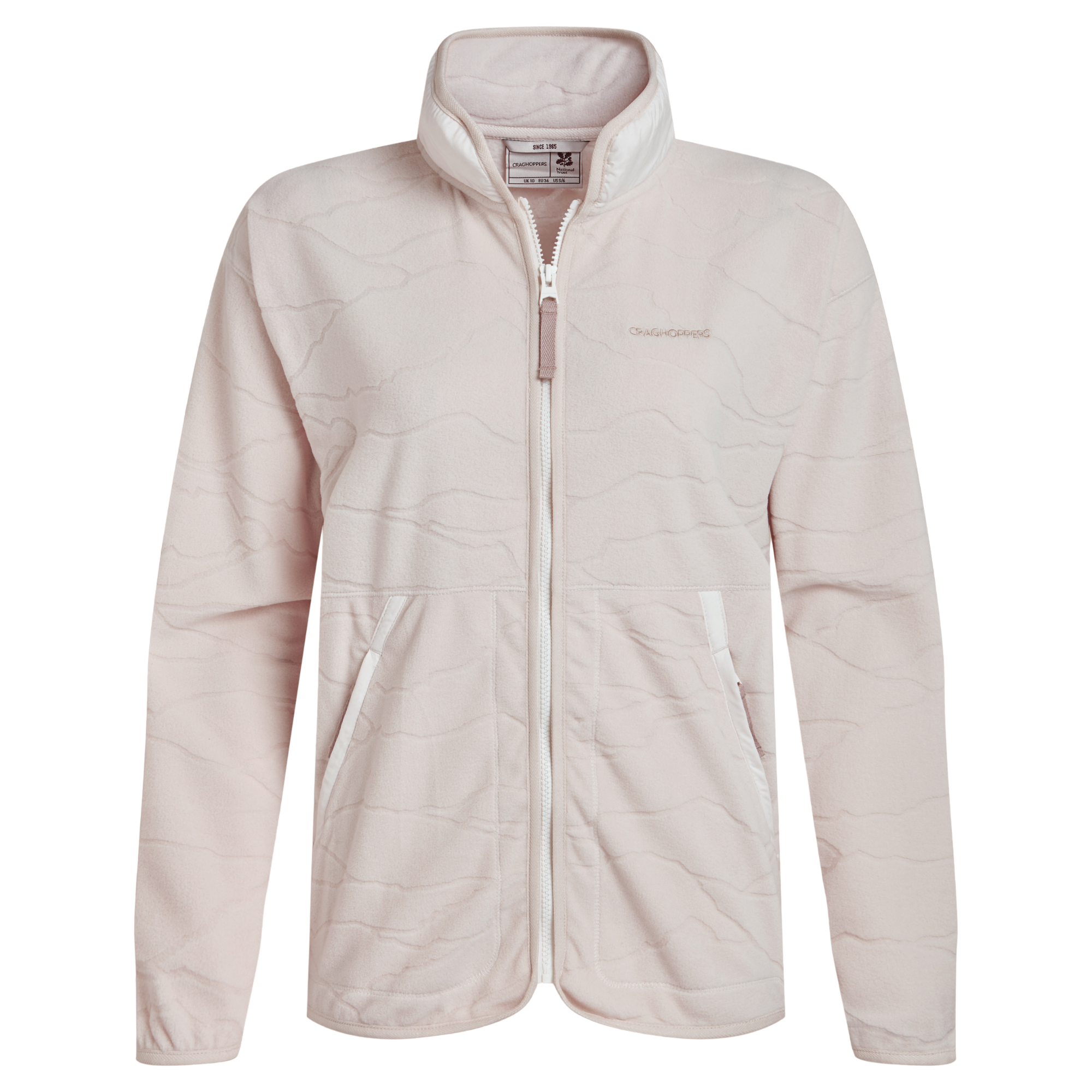 Craghoppers Women's National Trust Wheatear Full Zip Fleece (Ecru)