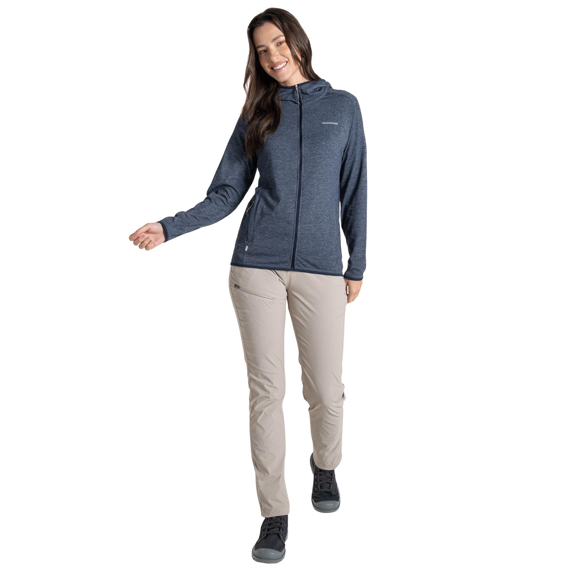 Craghoppers Women's Nosilife Pro III Insect Repellent UPF50 Trousers (Soft Mushroom)