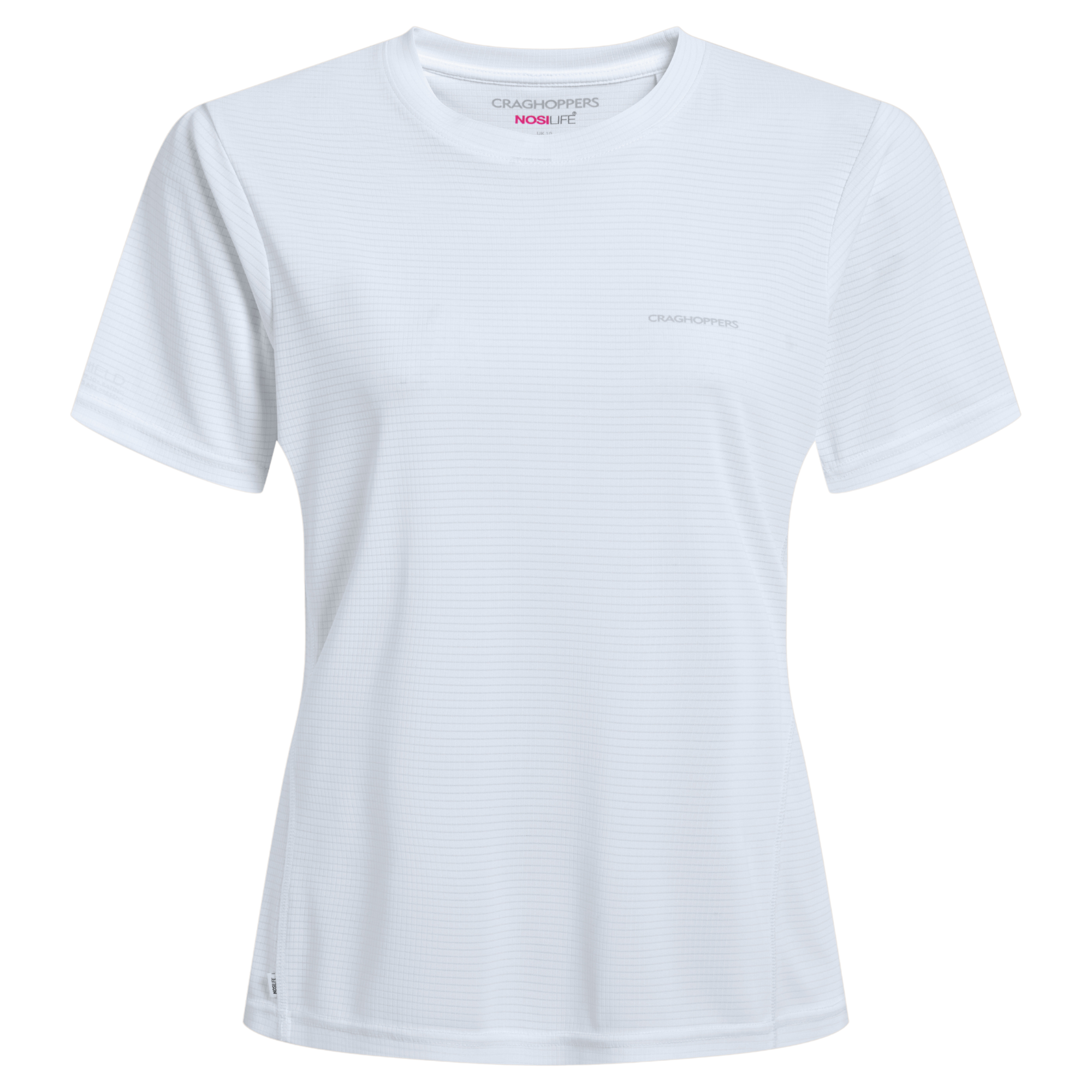 Craghoppers Women's Nosilife SolarShield+ UPF50 Short Sleeve Technical Tee (White)