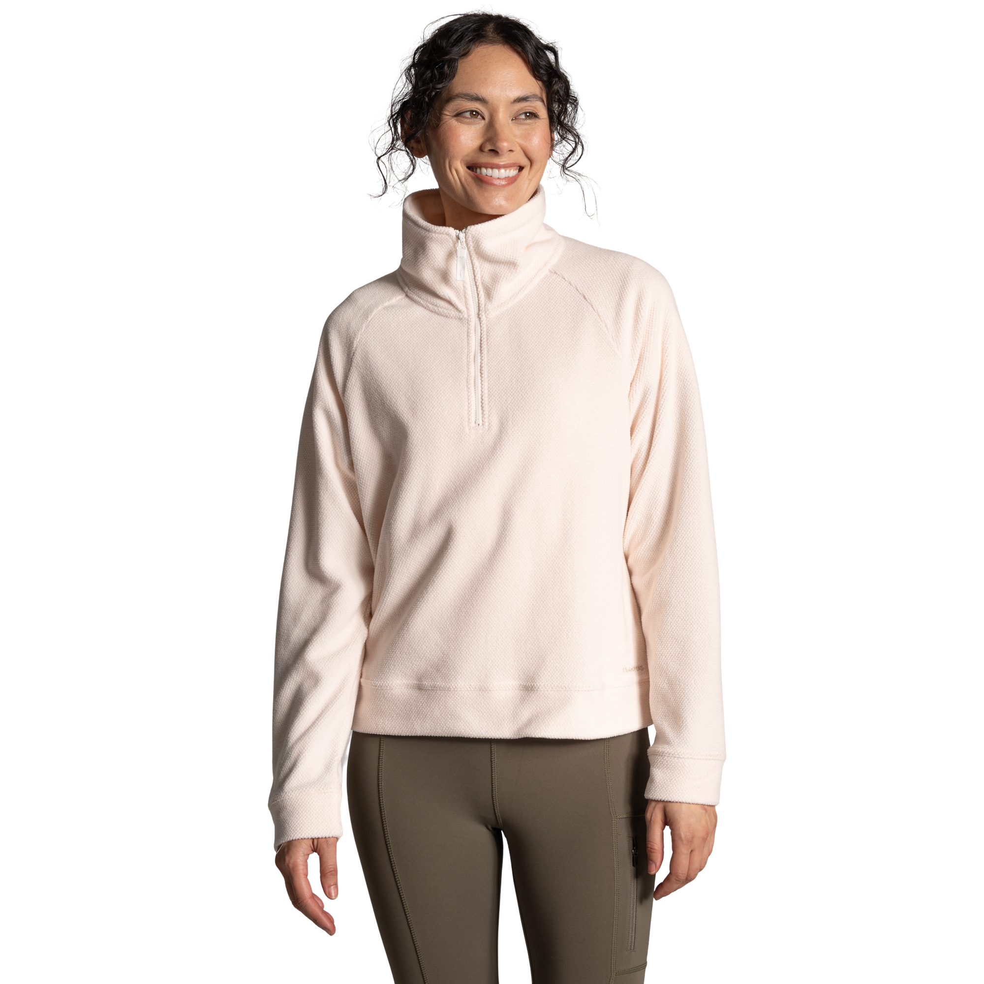 Craghoppers Women's Raja Half Zip Fleece Top (Sugared Almond)