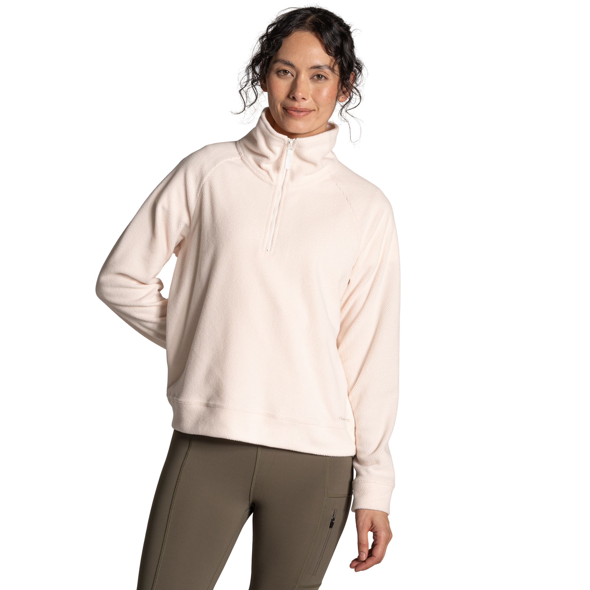 Craghoppers Women's Raja Half Zip Fleece Top (Sugared Almond)