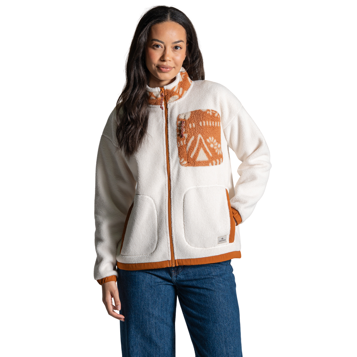 Craghoppers Women's Sanaa Full Zip Fleece Ecru Hazel 2QF CWA436