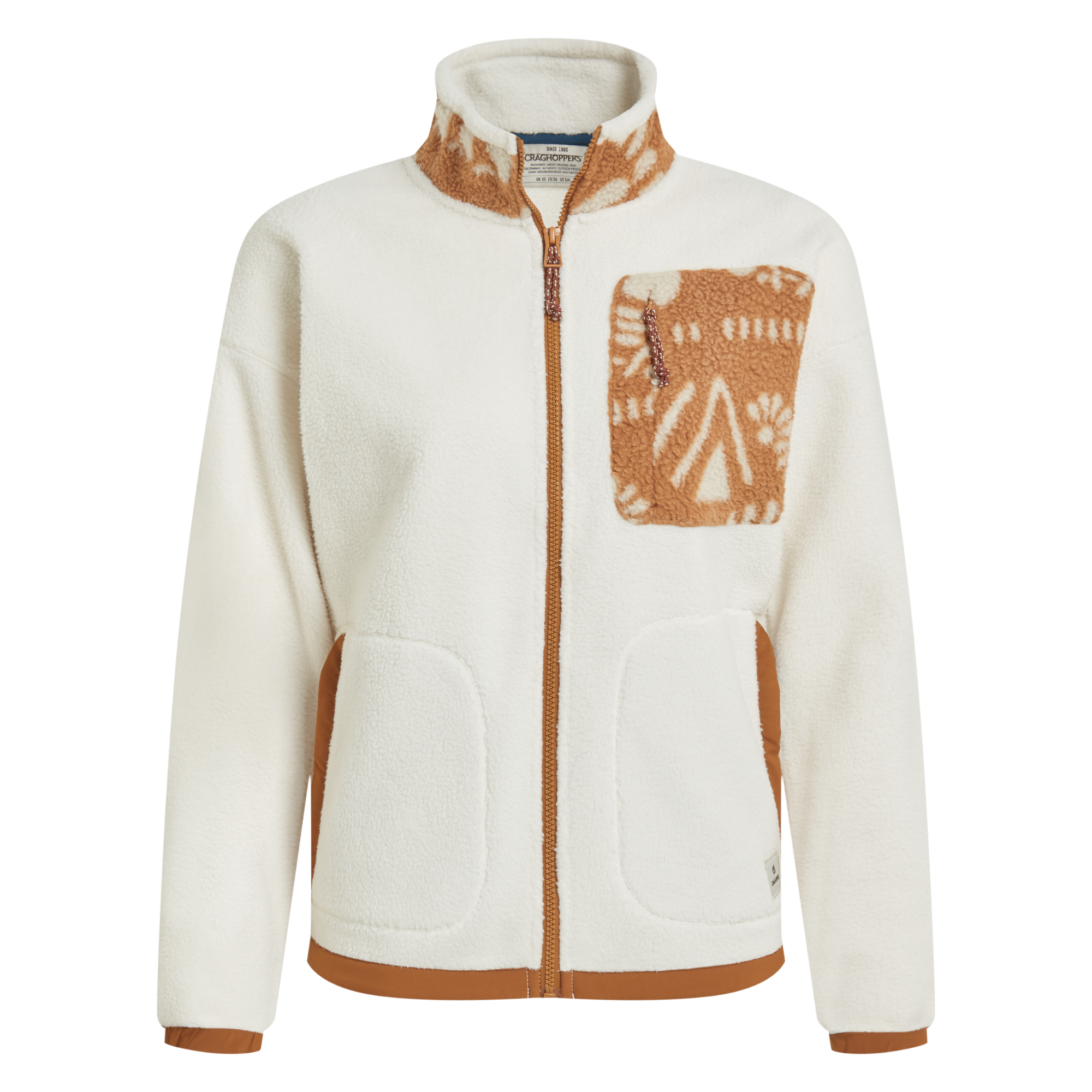 Craghoppers Women's Sanaa Full Zip Fleece Ecru Hazel 2QF CWA436