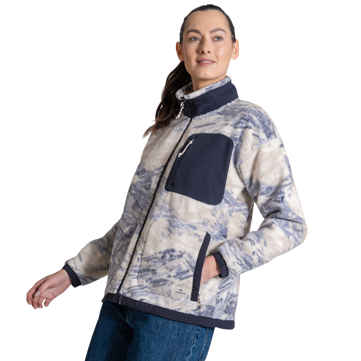 Craghoppers Women's Sanaa Full Zip Fleece Mist Blue 1Z5 CWA436