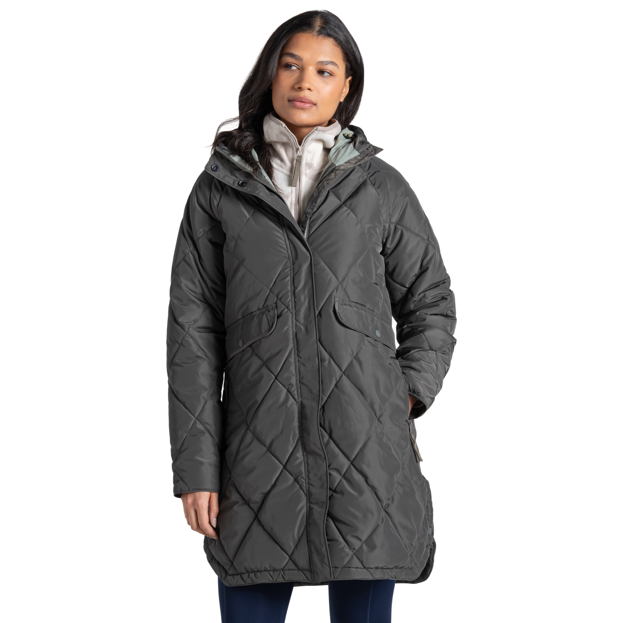 Craghoppers Women’s Sweetgrass National Trust Insulated Parka Nori Green 1KZ CWN309