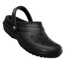 Load image into Gallery viewer, Crocs Unisex Classic Fuzz Lined Clog (Black/Black)