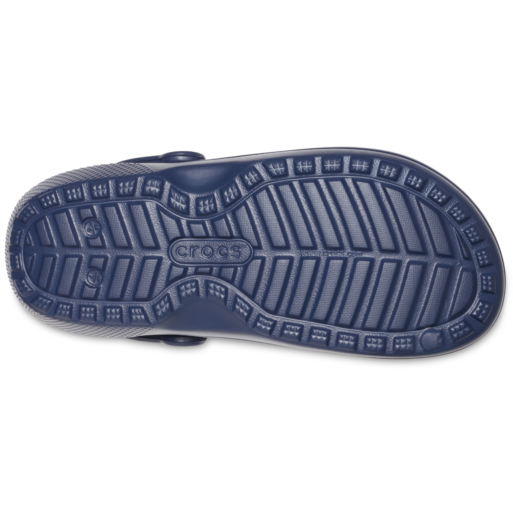 Crocs Unisex Classic Fuzz Lined Clog (Navy/Charcoal)
