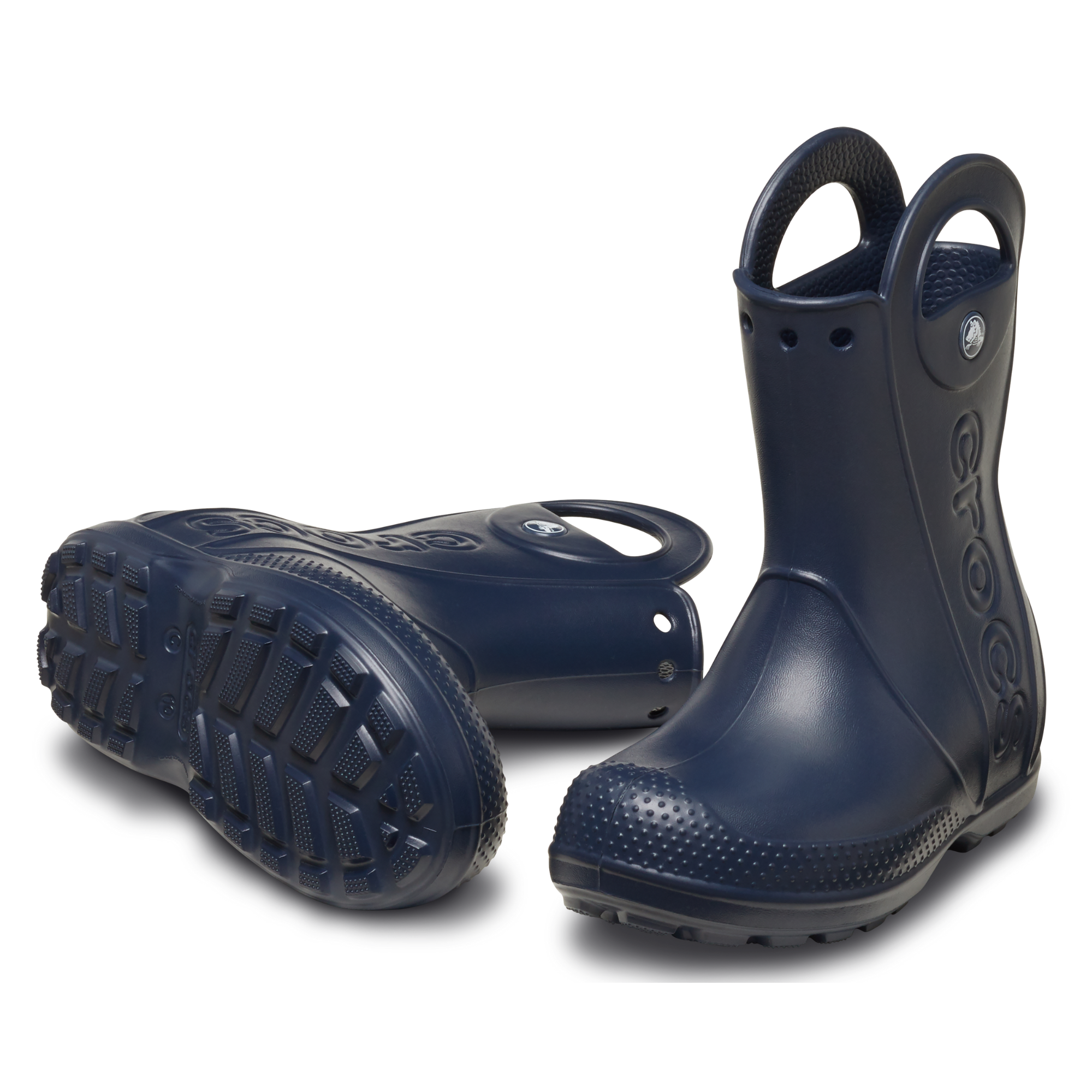 Crocs Junior Handle It Rain Wellies (Navy)(Sizes C11-J6)