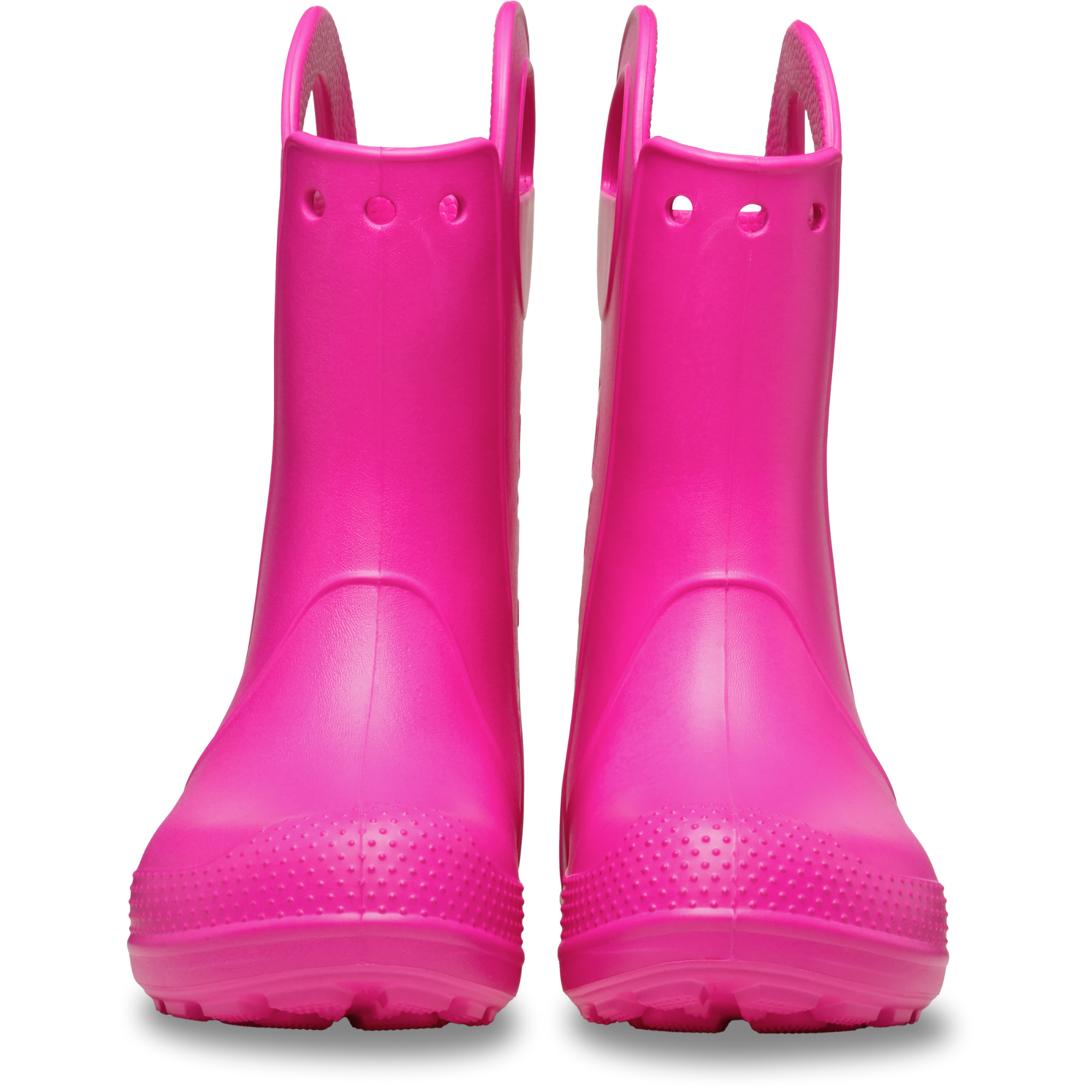 Crocs Junior Handle It Rain Wellies (Pink Crush)(Sizes C11-J6)