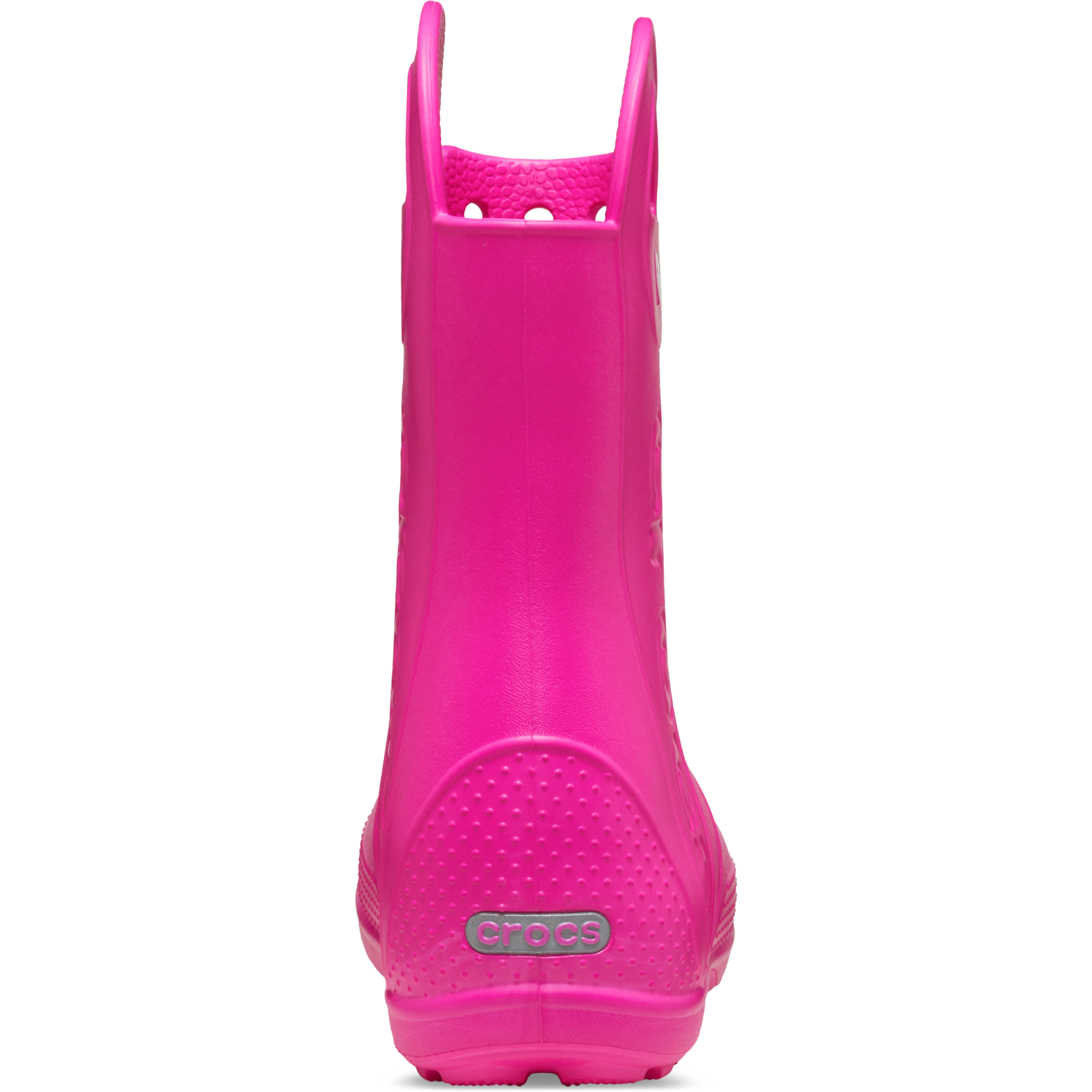 Crocs Junior Handle It Rain Wellies (Pink Crush)(Sizes C11-J6)