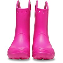 Load image into Gallery viewer, Crocs Toddlers Handle It Rain Wellies (Pink Crush)(Sizes C4-C10)