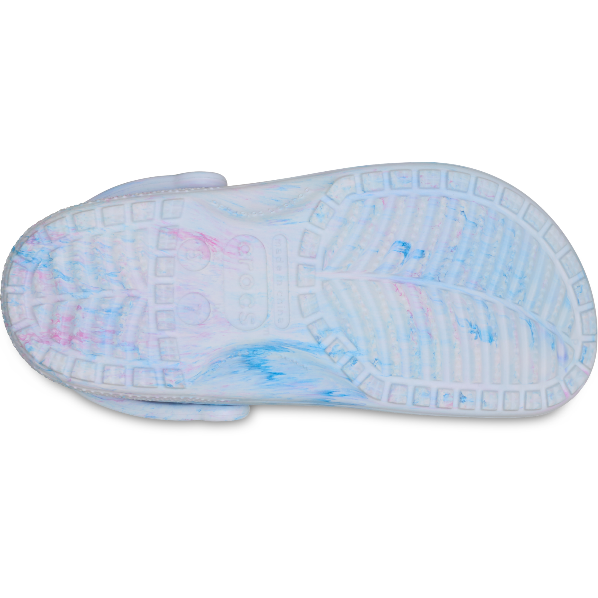 Crocs Unisex Classic Watercolour Marbled Clogs (Oxygen Swirl)
