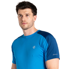 Load image into Gallery viewer, Dare 2B Men's Discernible II Short Sleeve Technical Tee (Athletic Blue/Laser Blue)