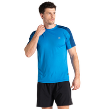 Load image into Gallery viewer, Dare 2B Men's Discernible II Short Sleeve Technical Tee (Athletic Blue/Laser Blue)