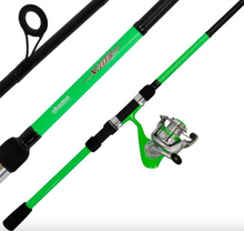 Load image into Gallery viewer, DAM Vibe 6ft/1.8m 2 Section Spinning Rod + Reel + Line Combo (5-20g)(4 Colours)
