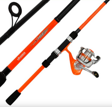 Load image into Gallery viewer, DAM Vibe 6ft/1.8m 2 Section Spinning Rod + Reel + Line Combo (5-20g)(4 Colours)