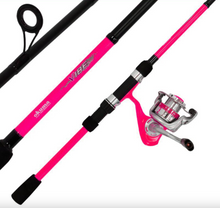 Load image into Gallery viewer, DAM Vibe 6ft/1.8m 2 Section Spinning Rod + Reel + Line Combo (5-20g)(4 Colours)