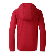 Load image into Gallery viewer, Dare 2B Kids Expedition Midlayer UPF50 Hooded Full Zip Fleece (Deep Claret)