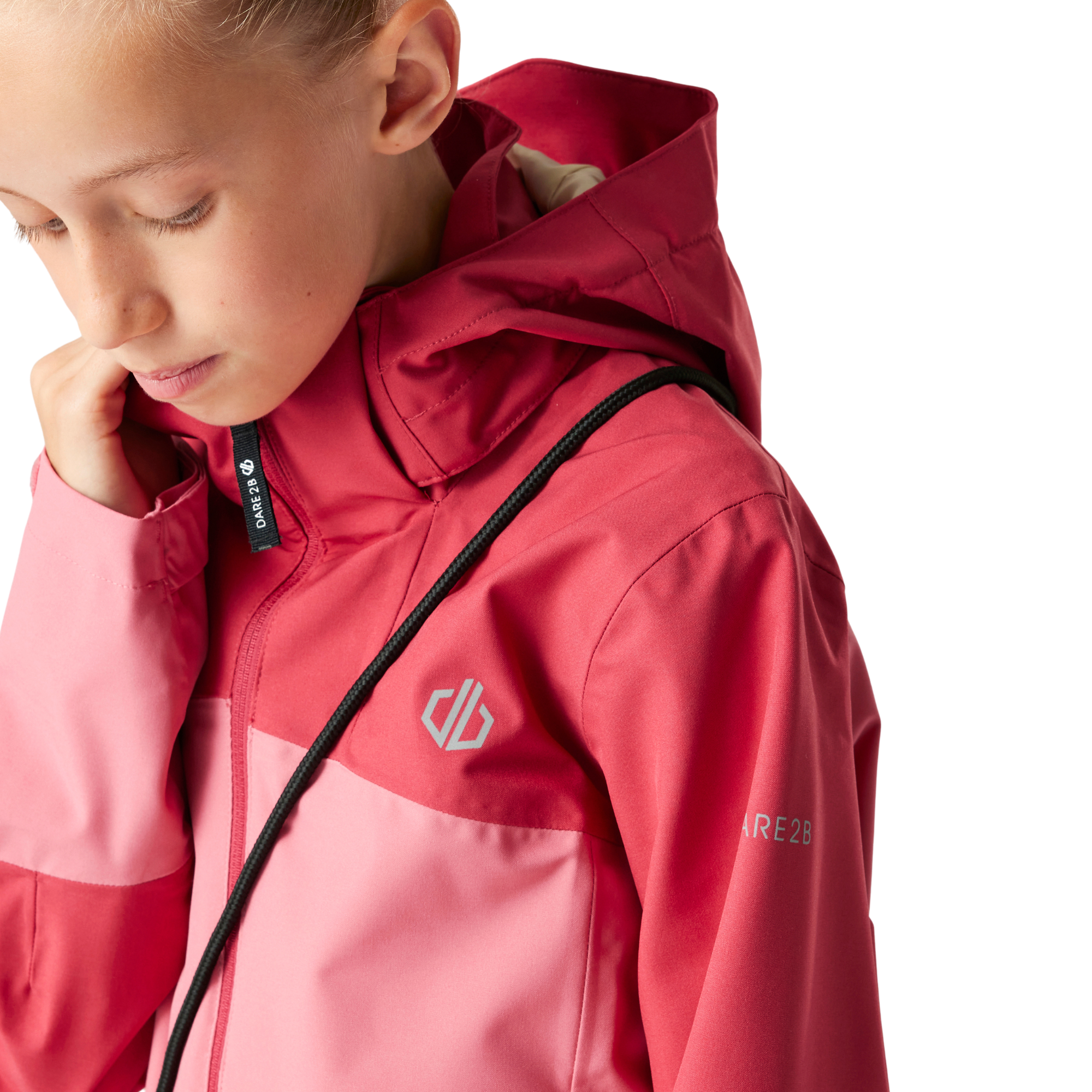 Dare 2B Kids Explore III Waterproof Jacket (Rapture Red/Deep Claret)
