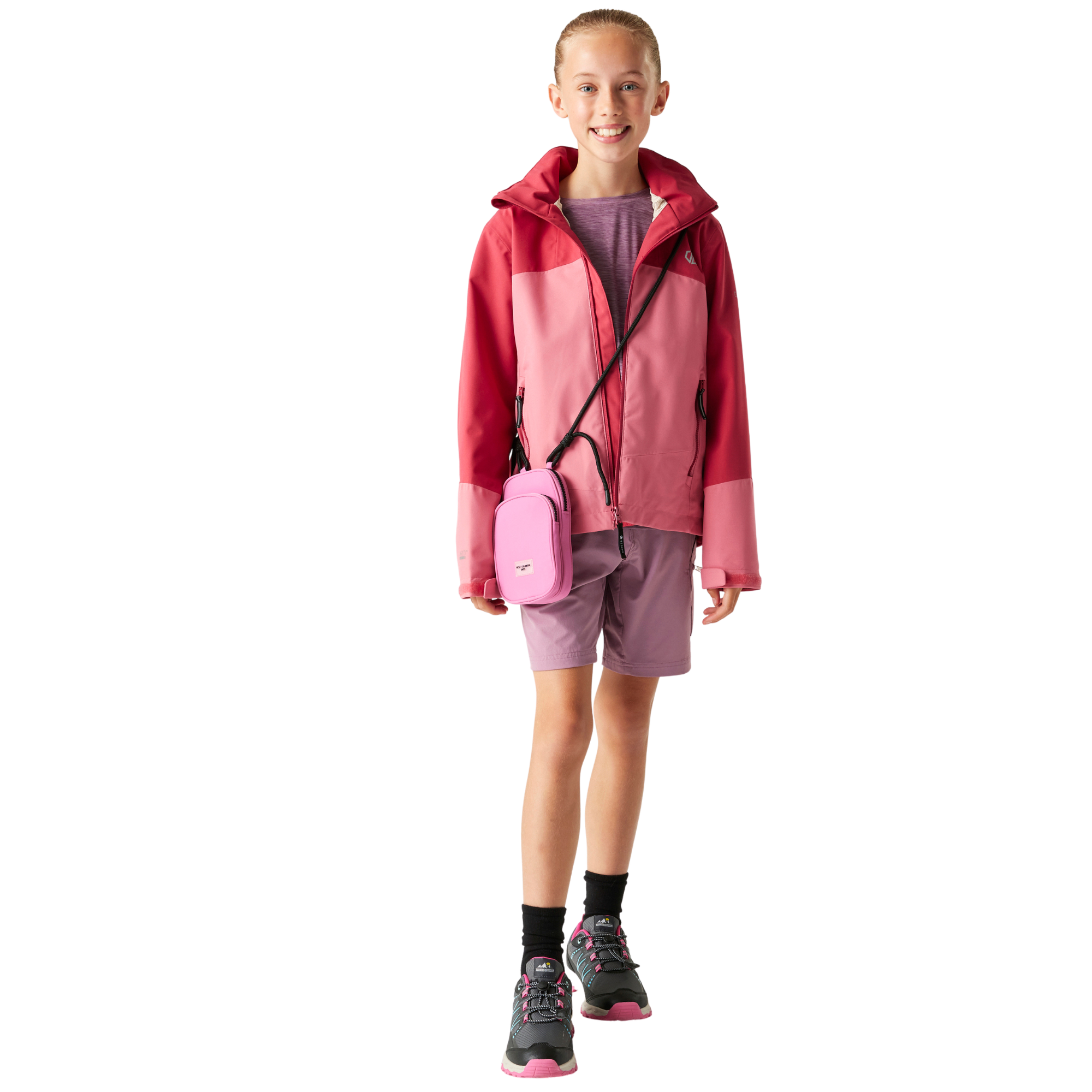 Dare 2B Kids Explore III Waterproof Jacket (Rapture Red/Deep Claret)