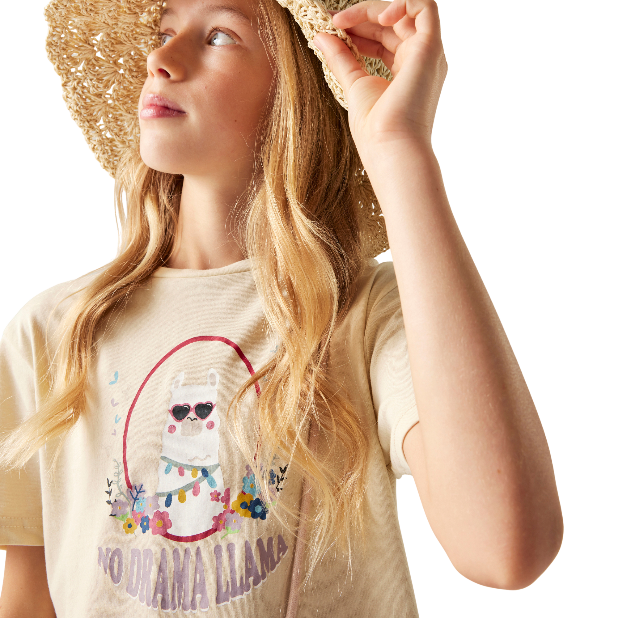 Dare 2B Kids Trailblaze III UPF50 Short Sleeve Tee (Almond Milk)