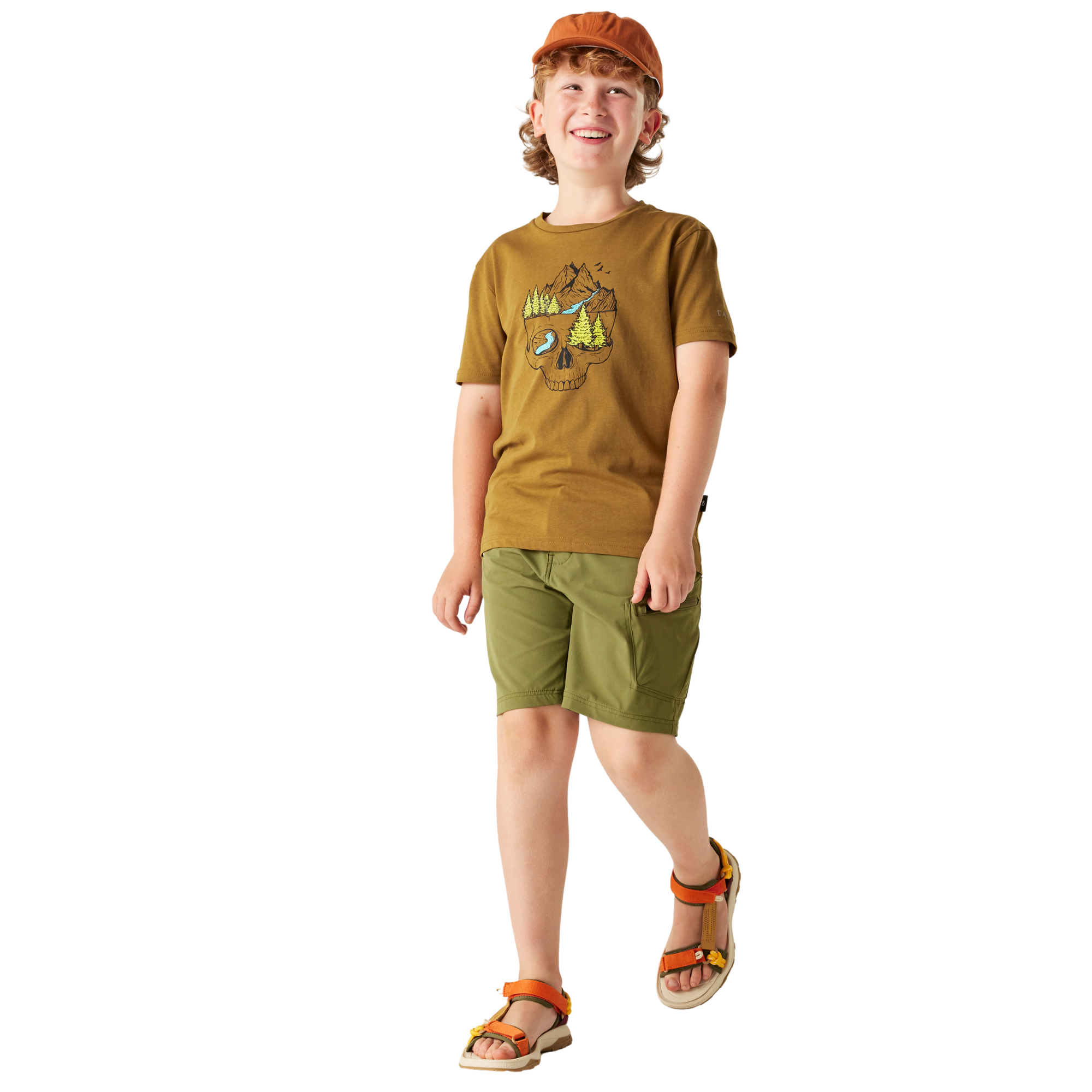 Dare 2B Kids Trailblaze III UPF50 Short Sleeve Tee (Dark Cumin)