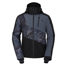 Load image into Gallery viewer, Dare 2B Men's Baseplate II Waterproof Insulated Ski Jacket (Black/Grey Print)