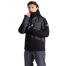 Load image into Gallery viewer, Dare 2B Men's Baseplate II Waterproof Insulated Ski Jacket (Black/Grey Print)