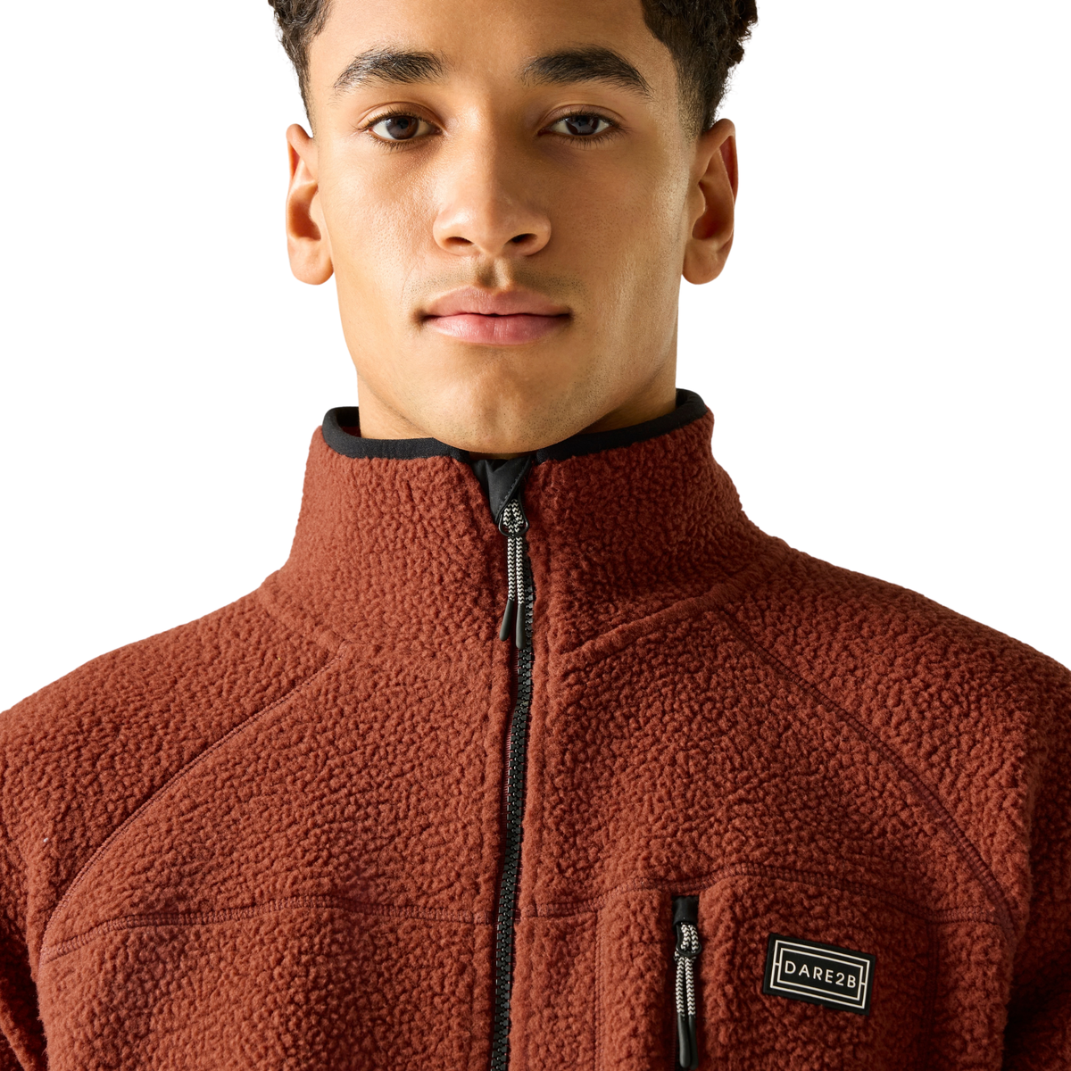 Dare 2B Men's Camber Full Zip Fleece Rustic Red ZFW DMA752