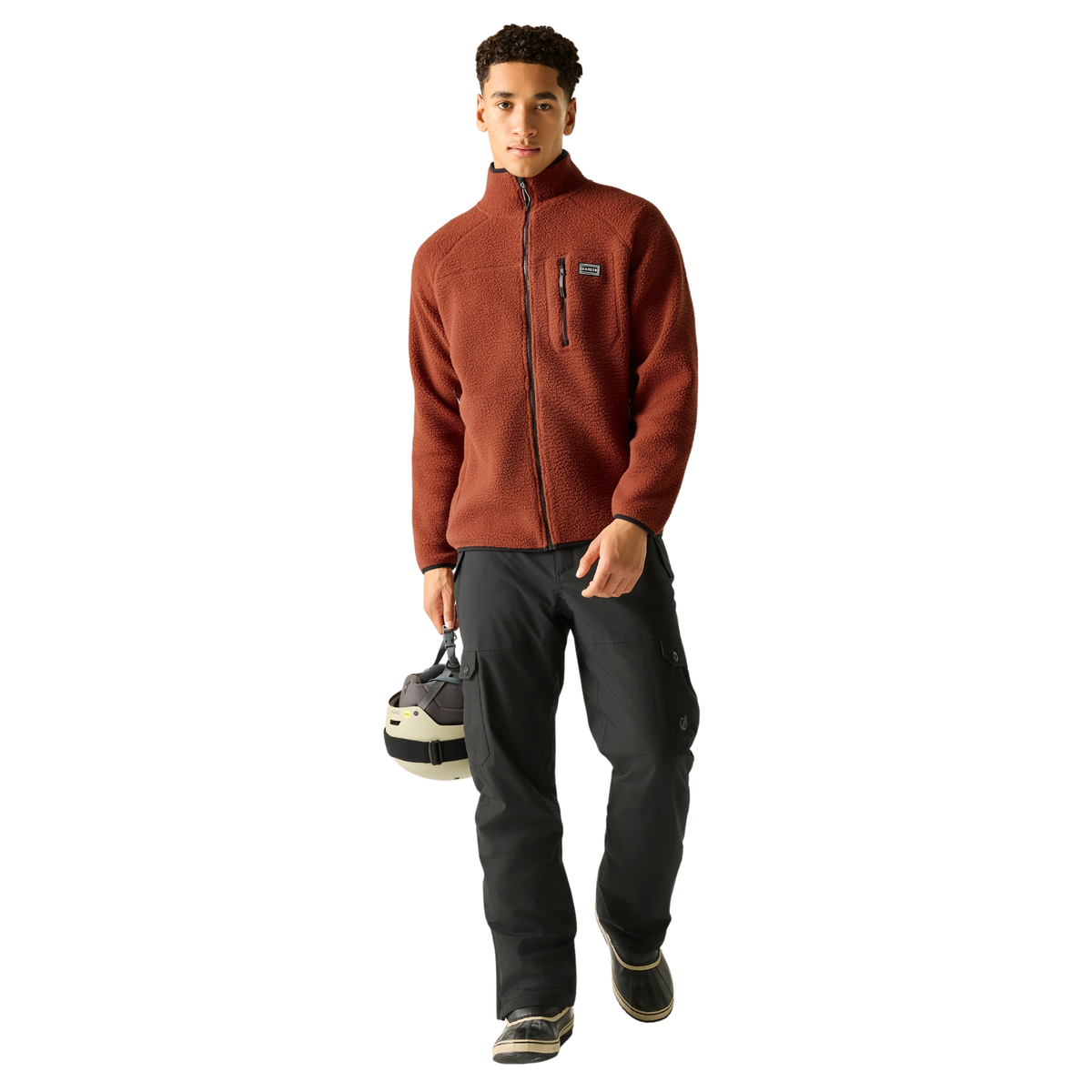 Dare 2B Men's Camber Full Zip Fleece Rustic Red ZFW DMA752