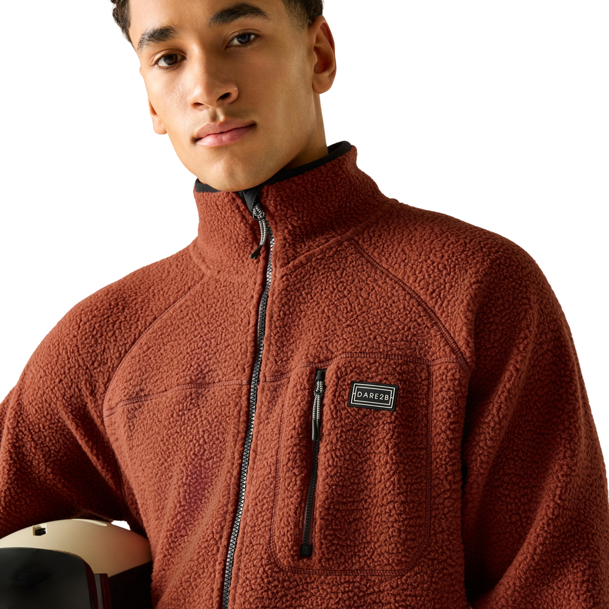 Dare 2B Men's Camber Full Zip Fleece Rustic Red ZFW DMA752